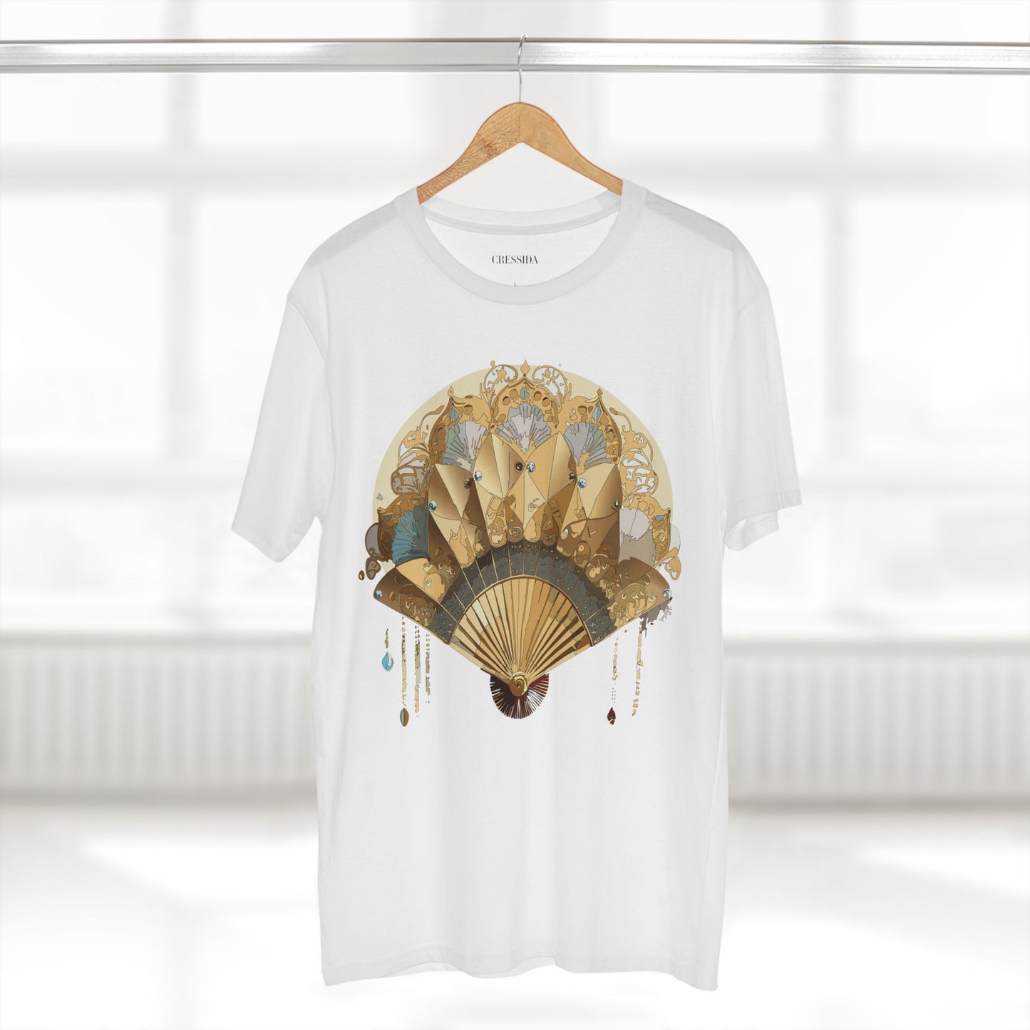 Fan shirt, Shirt with Fan, Tee Shirt with Antique Fan