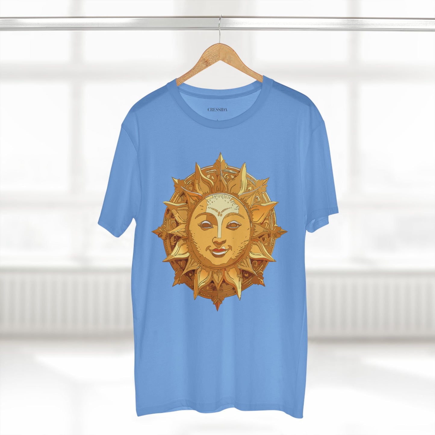 Sun Shirt, Shirt with Sun, Tee Shirt with Gold Sun