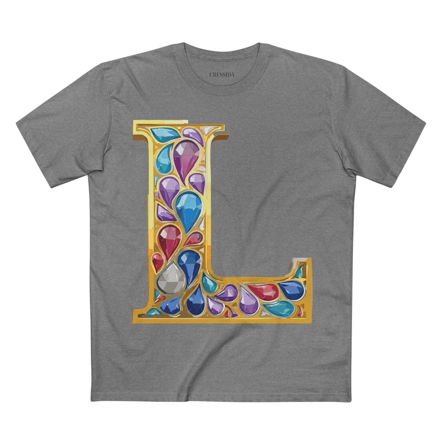 Letter Shirt, Shirt with Letters, Tee Shirt with Gold Letters