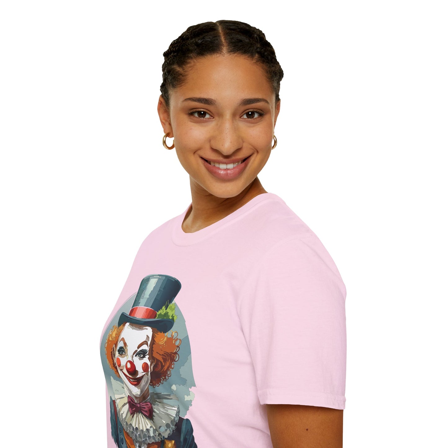 Clown Shirt, T Shirt with Clown, Funny Man Shirt, Tee Shirt with Funny Man, Circus Shirt, Shirt with Circus, Scary Man Shirt, Shirt with Scary Man