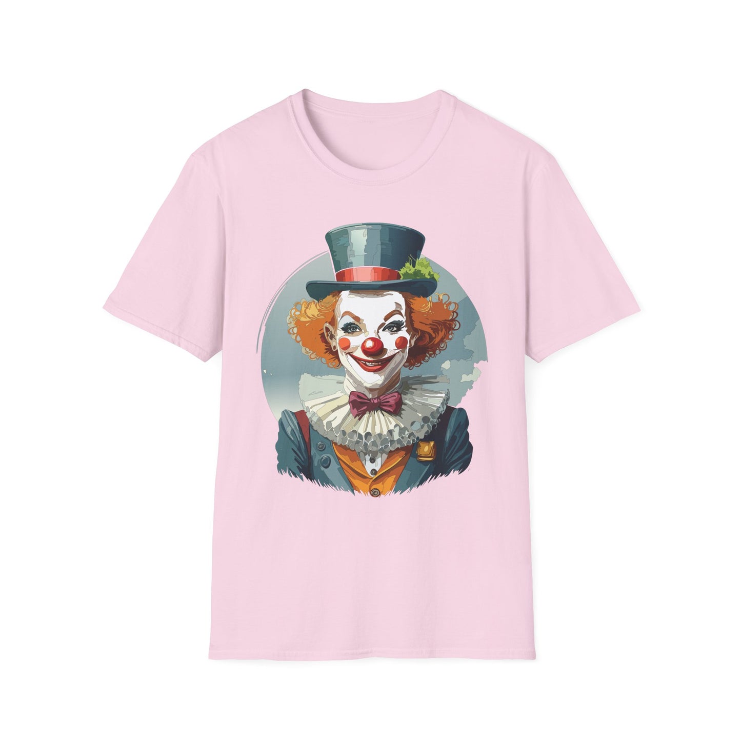 Clown Shirt, T Shirt with Clown, Funny Man Shirt, Tee Shirt with Funny Man, Circus Shirt, Shirt with Circus, Scary Man Shirt, Shirt with Scary Man