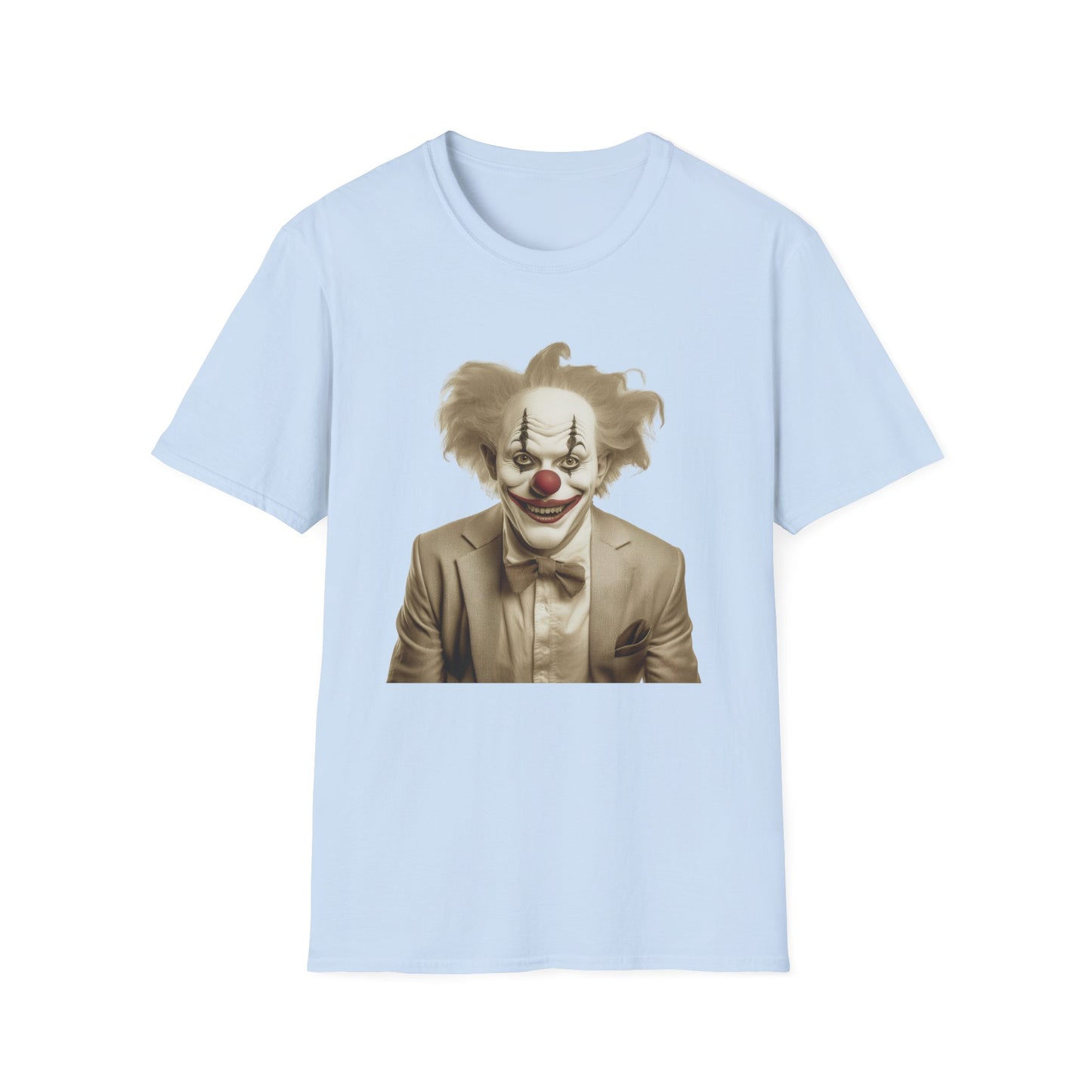 Clown Shirt, T Shirt with Clown, Funny Man Shirt, Tee Shirt with Funny Man, Circus Shirt, Shirt with Circus, Scary Man Shirt, Shirt with Scary Man