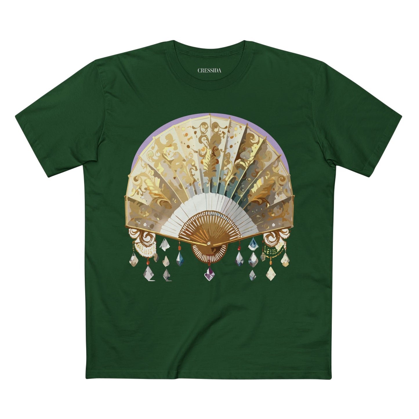Fan shirt, Shirt with Fan, Tee Shirt with Antique Fan