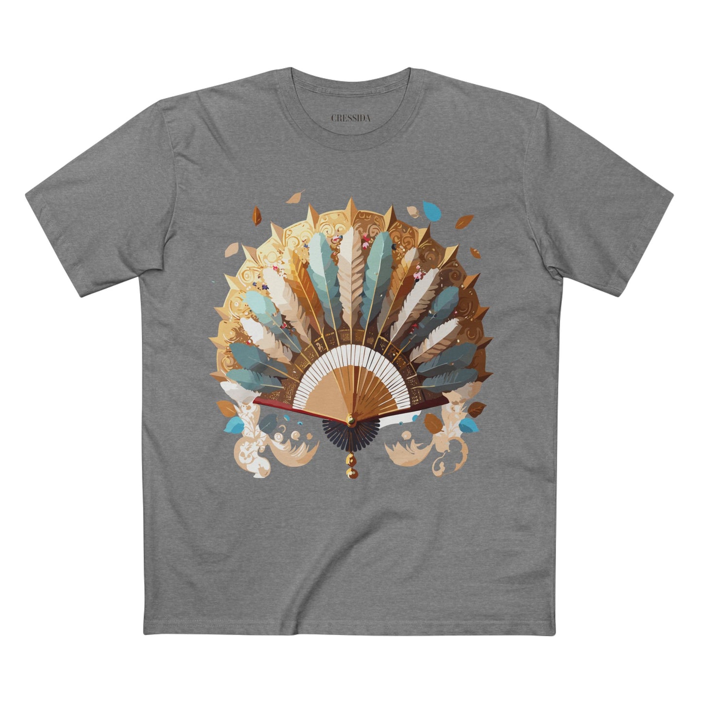 Fan shirt, Shirt with Fan, Tee Shirt with Antique Fan