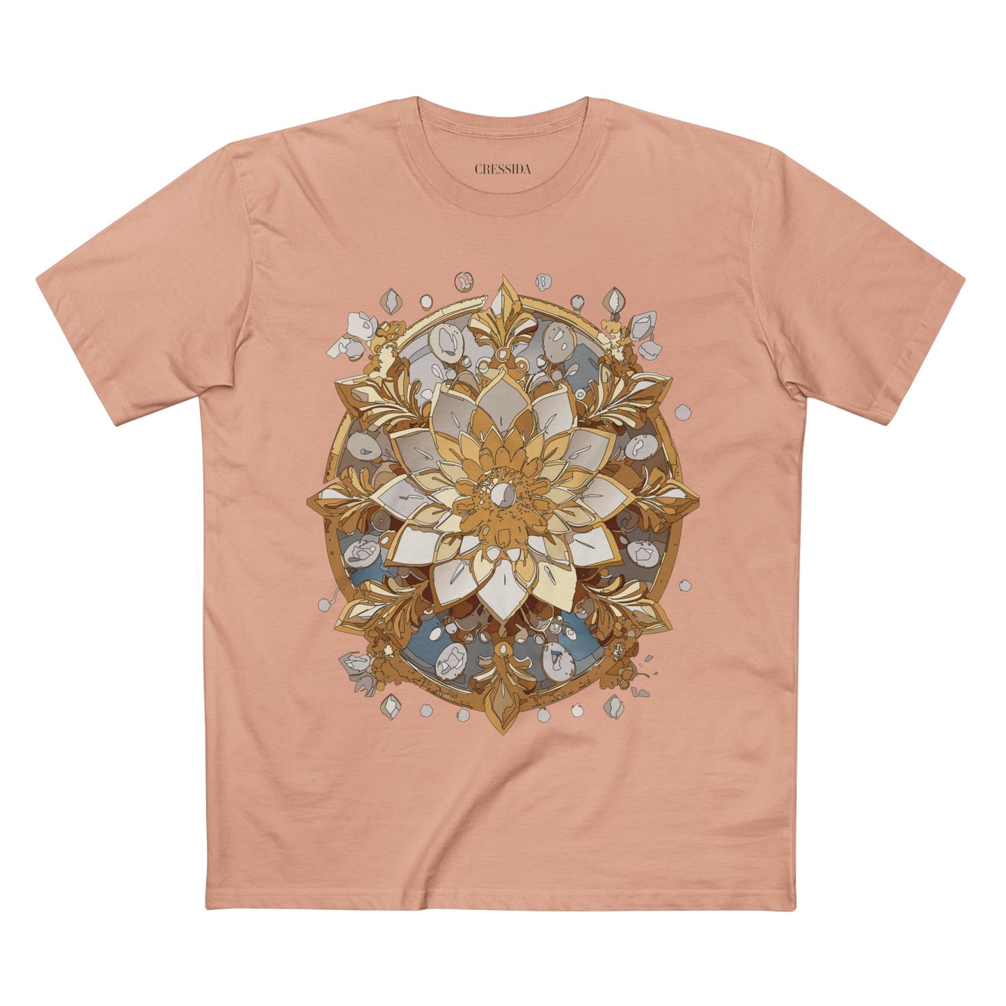 Floral Shirt, Shirt with Flower, Tee Shirt with Antique Flower