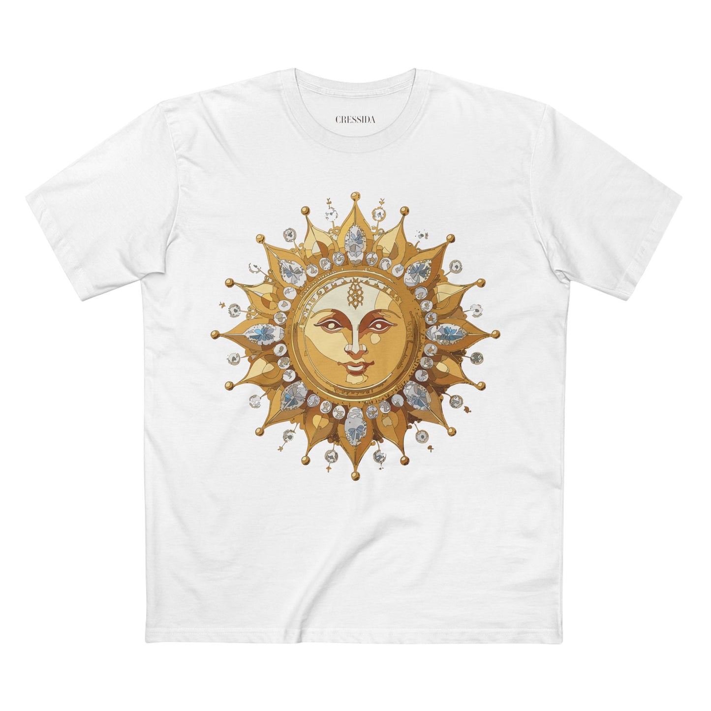 Sun Shirt, Shirt with Sun, Tee Shirt with Gold Sun