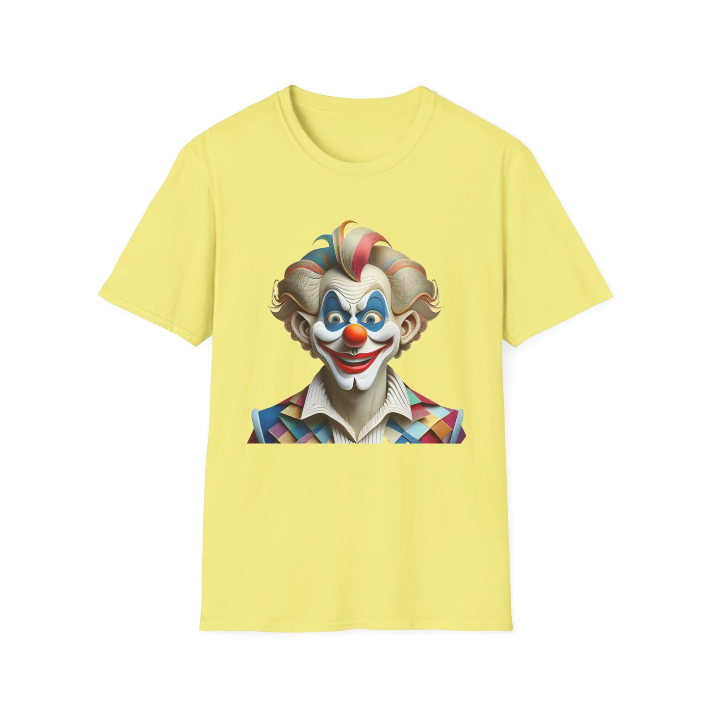 Clown Shirt, T Shirt with Clown, Funny Man Shirt, Tee Shirt with Funny Man, Circus Shirt, Shirt with Circus, Scary Man Shirt, Shirt with Scary Man