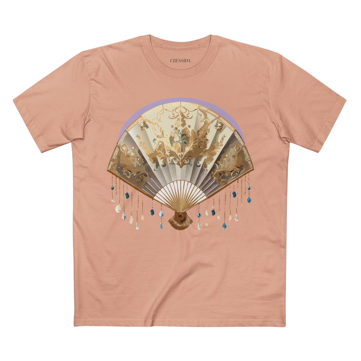 Fan shirt, Shirt with Fan, Tee Shirt with Antique Fan