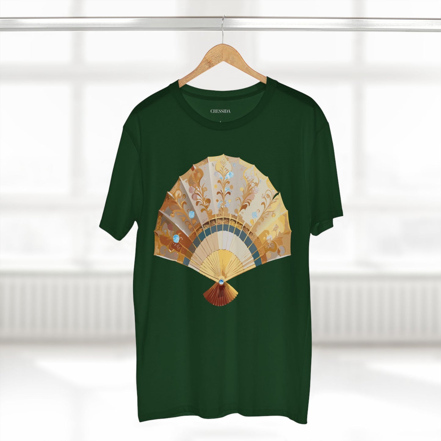 Fan shirt, Shirt with Fan, Tee Shirt with Antique Fan