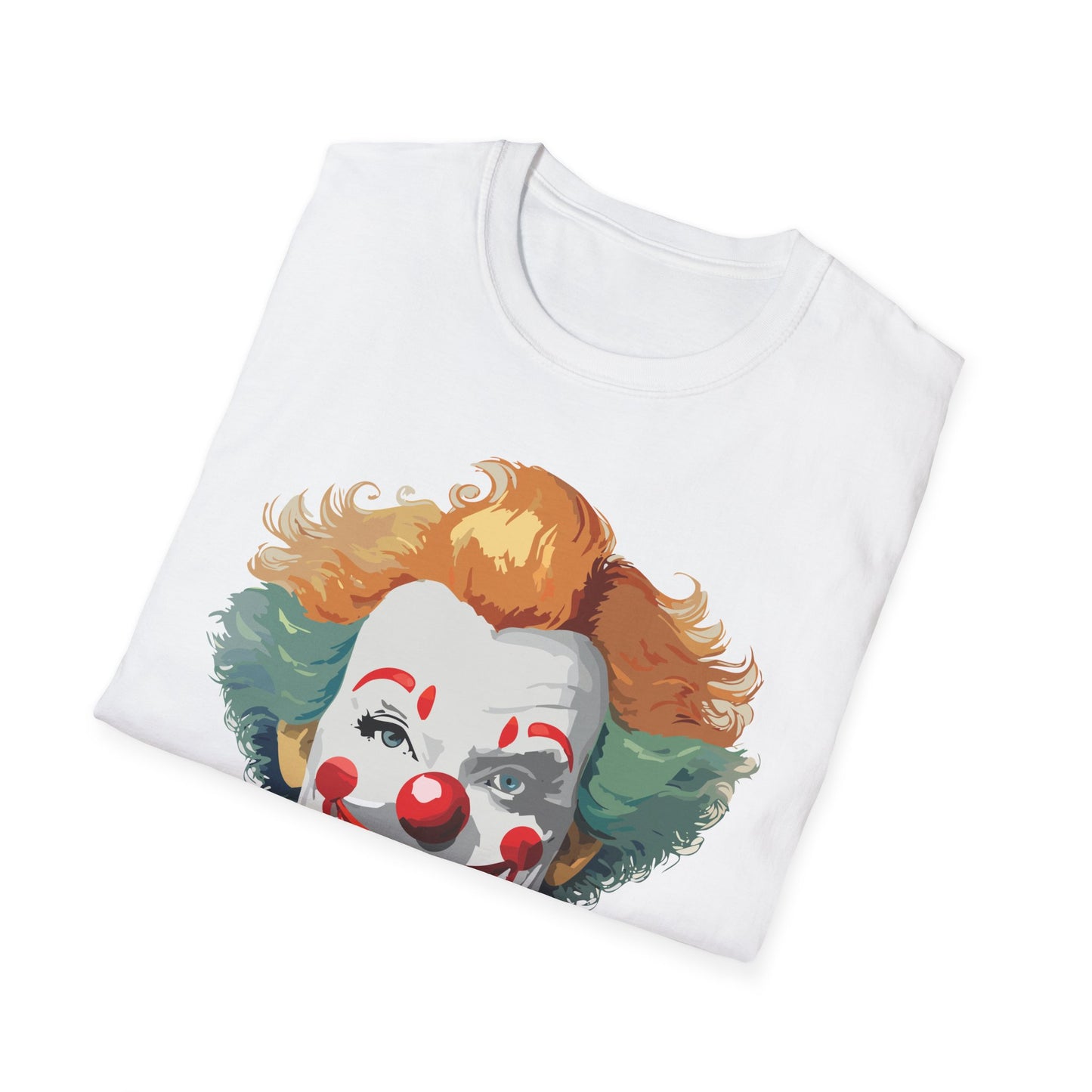 Clown Shirt, T Shirt with Clown, Funny Man Shirt, Tee Shirt with Funny Man, Circus Shirt, Shirt with Circus, Scary Man Shirt, Shirt with Scary Man
