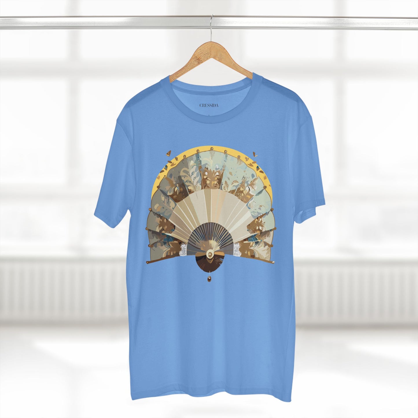 Fan shirt, Shirt with Fan, Tee Shirt with Antique Fan