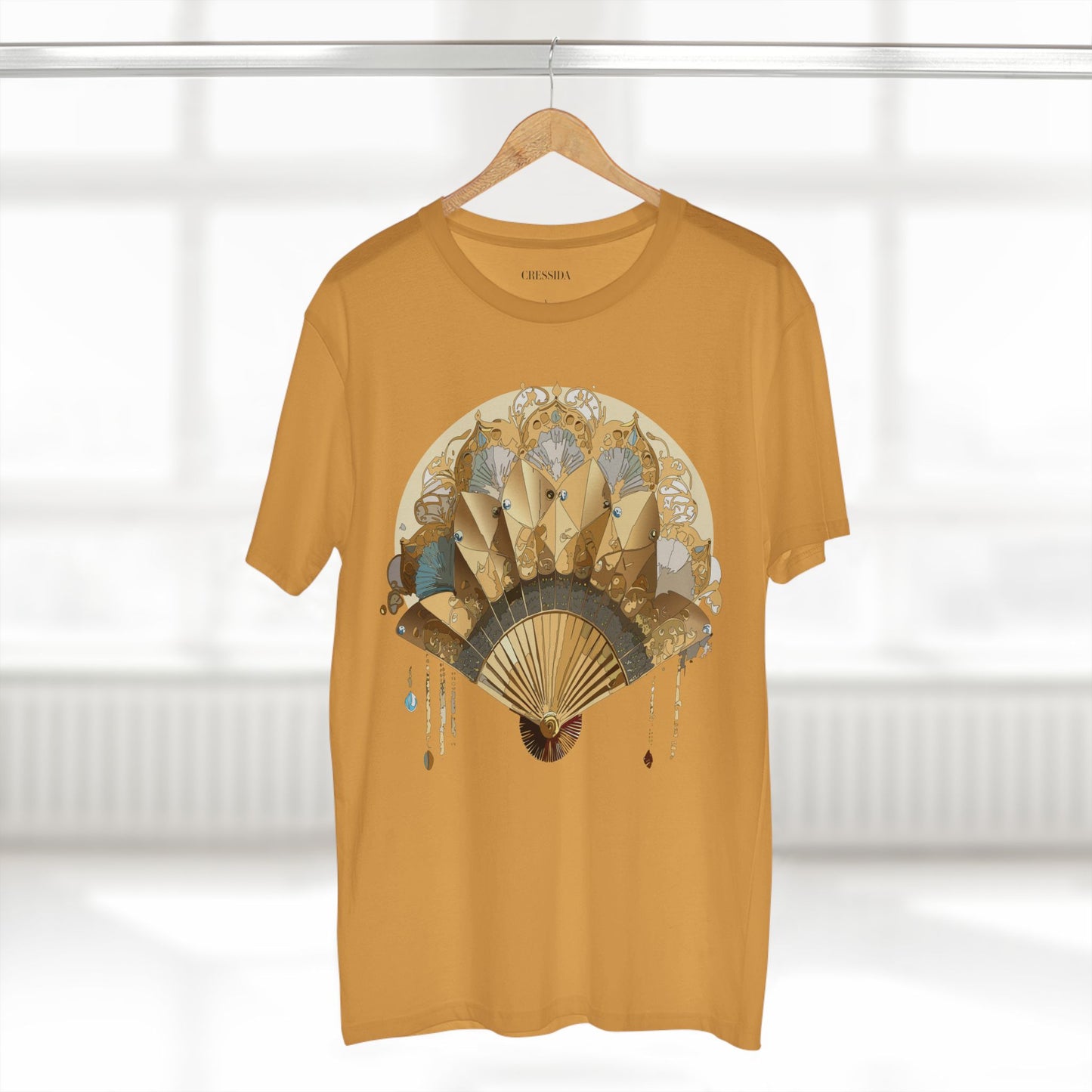 Fan shirt, Shirt with Fan, Tee Shirt with Antique Fan