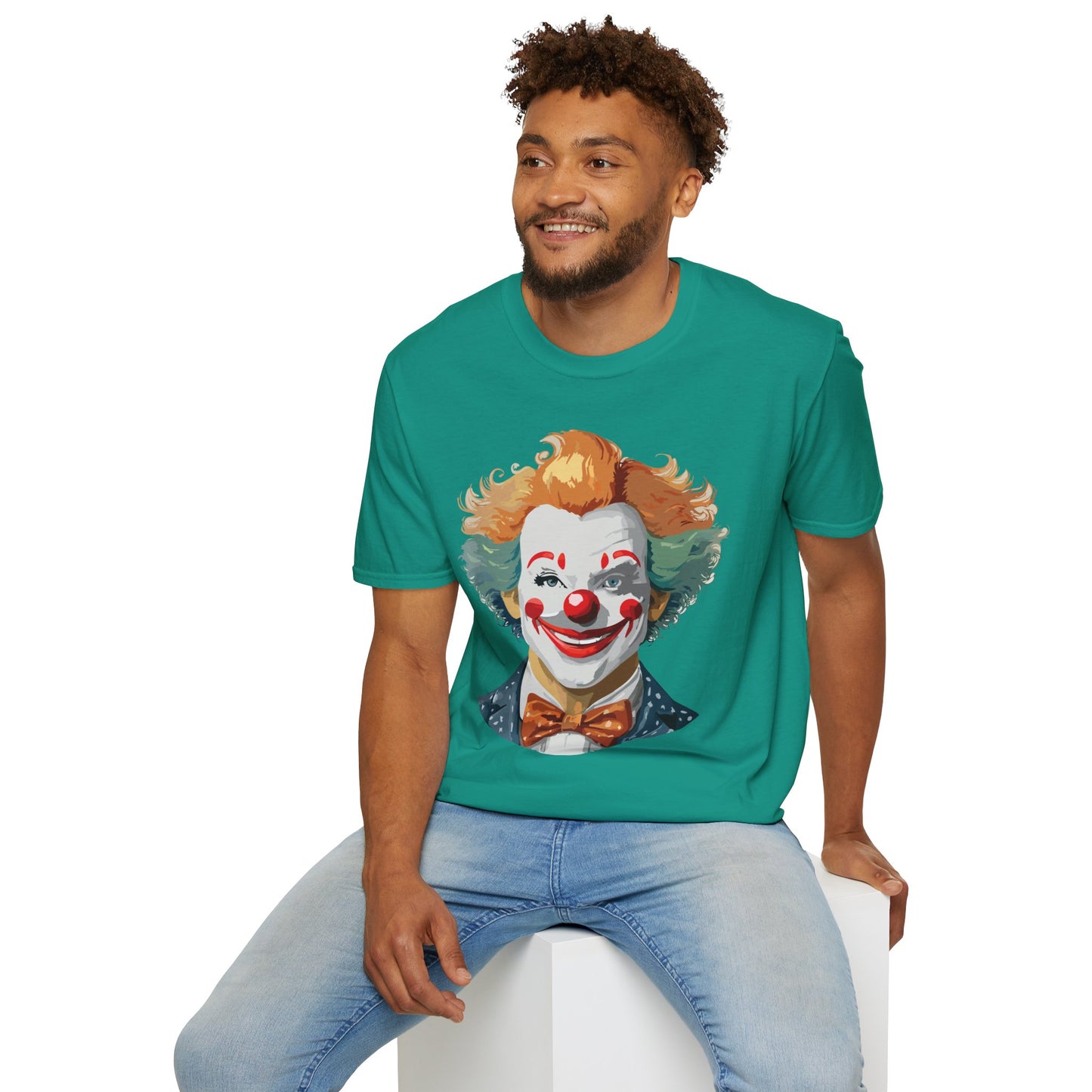 Clown Shirt, T Shirt with Clown, Funny Man Shirt, Tee Shirt with Funny Man, Circus Shirt, Shirt with Circus, Scary Man Shirt, Shirt with Scary Man