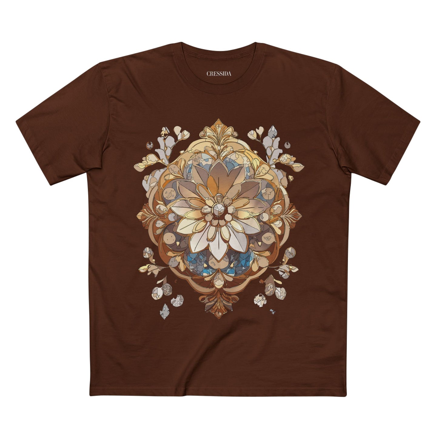 Floral Shirt, Shirt with Flower, Tee Shirt with Antique Flower