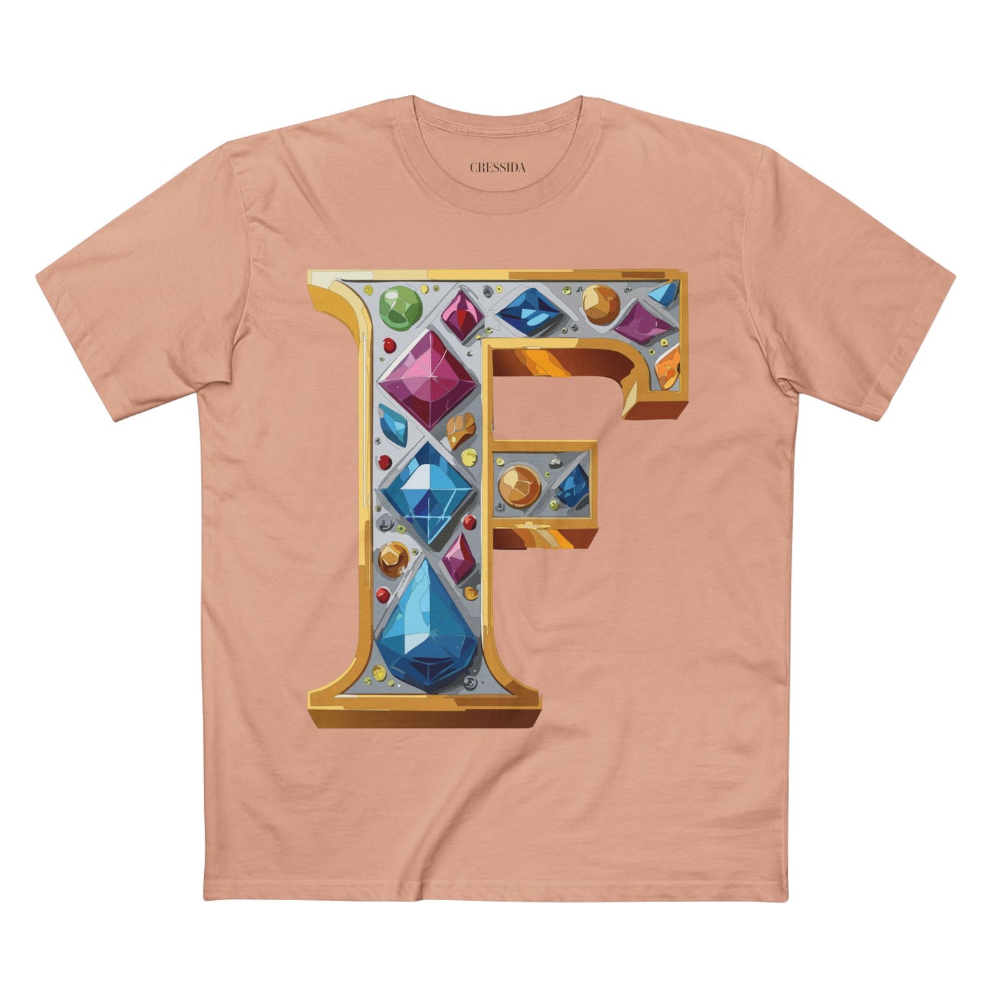 Letter Shirt, Shirt with Letters, Tee Shirt with Gold Letters