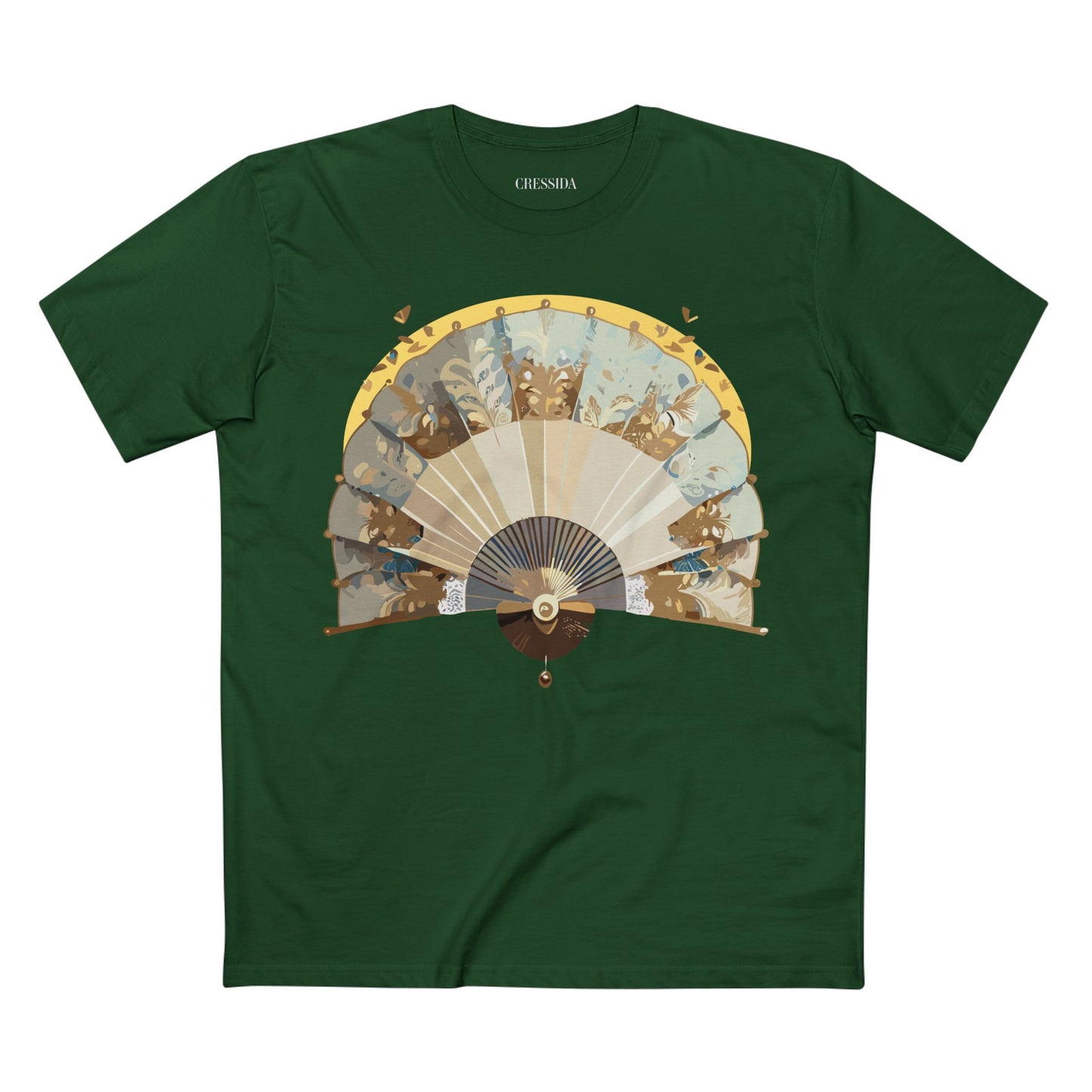 Fan shirt, Shirt with Fan, Tee Shirt with Antique Fan