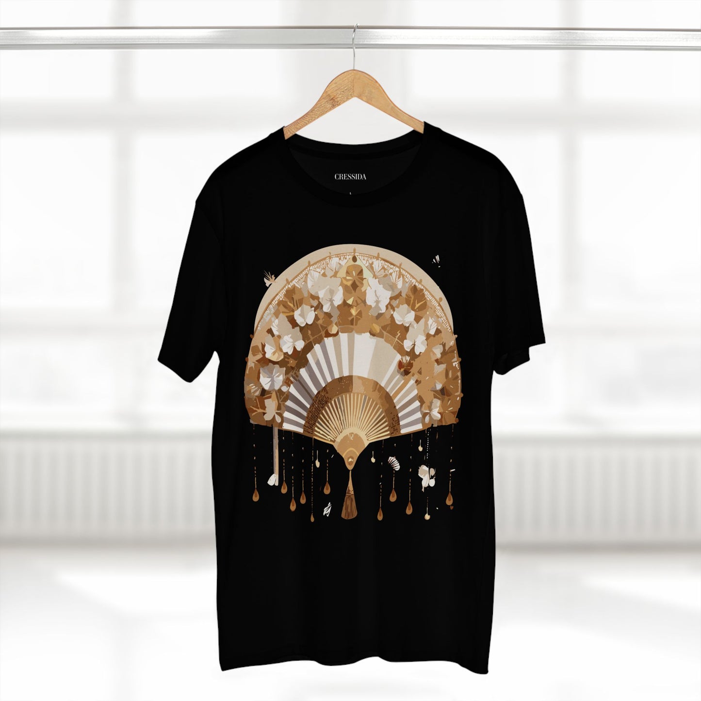 Fan shirt, Shirt with Fan, Tee Shirt with Antique Fan