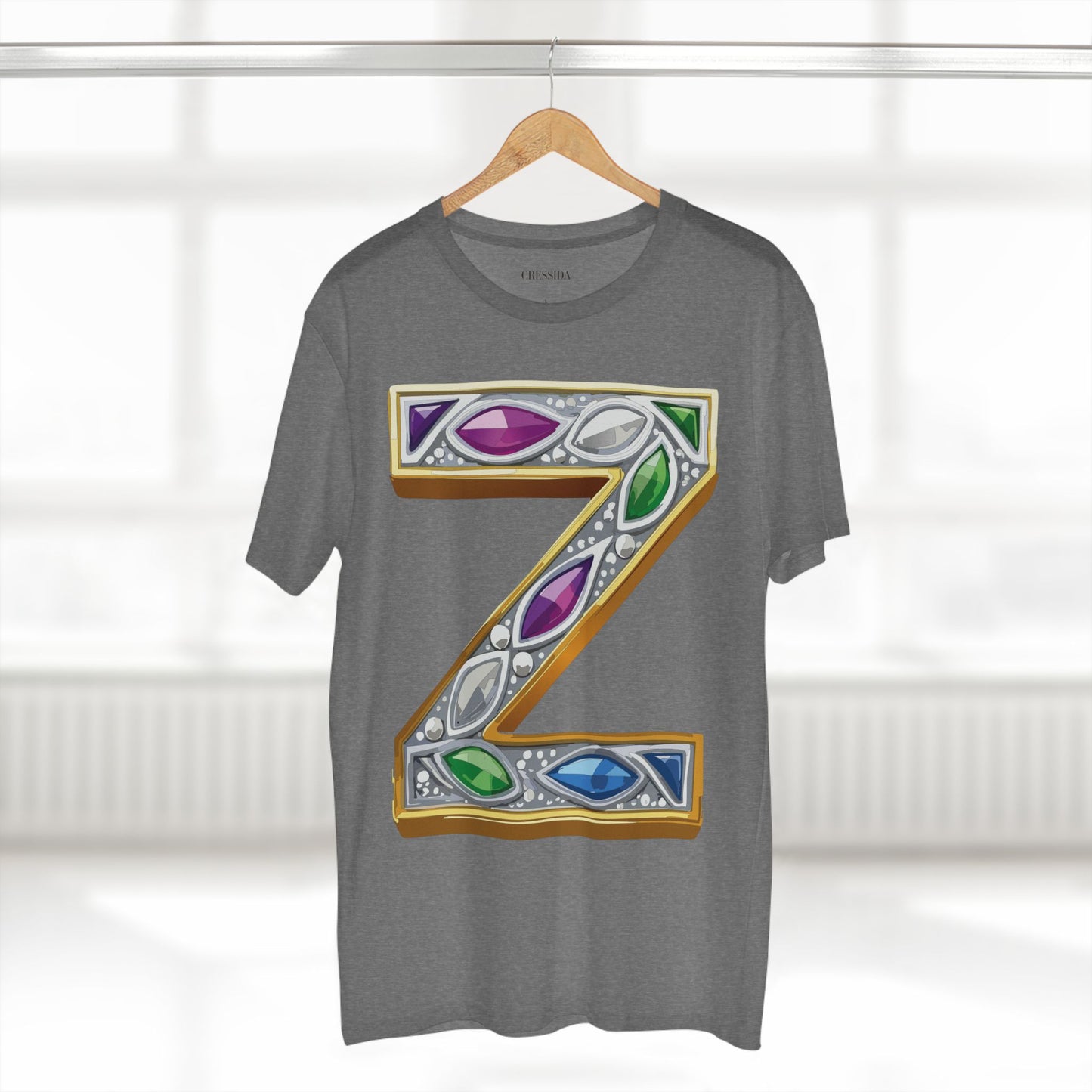 Letter Shirt, Shirt with Letters, Tee Shirt with Gold Letters
