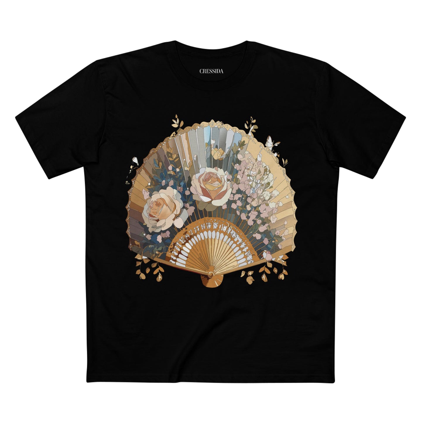 Fan shirt, Shirt with Fan, Tee Shirt with Antique Fan