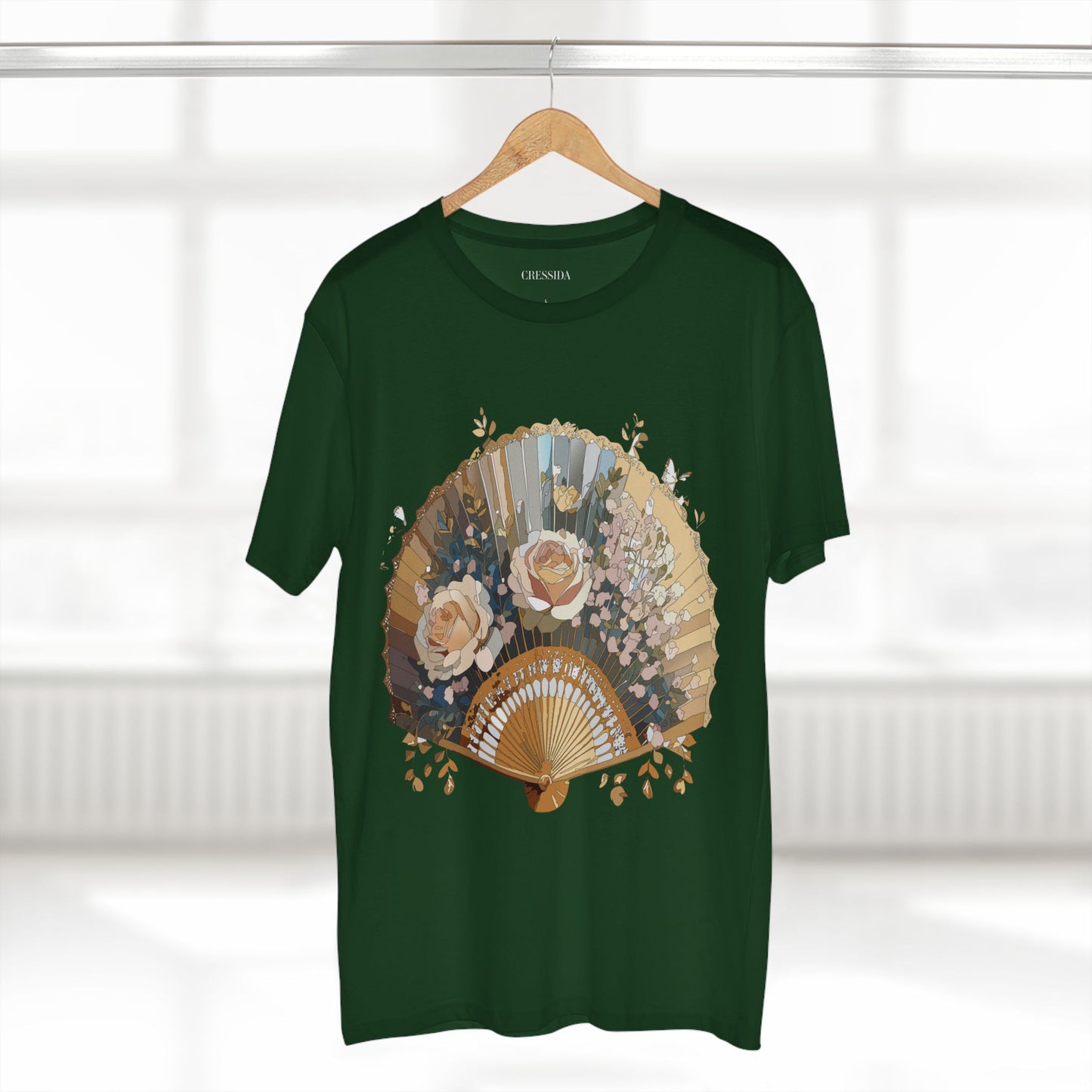 Fan shirt, Shirt with Fan, Tee Shirt with Antique Fan