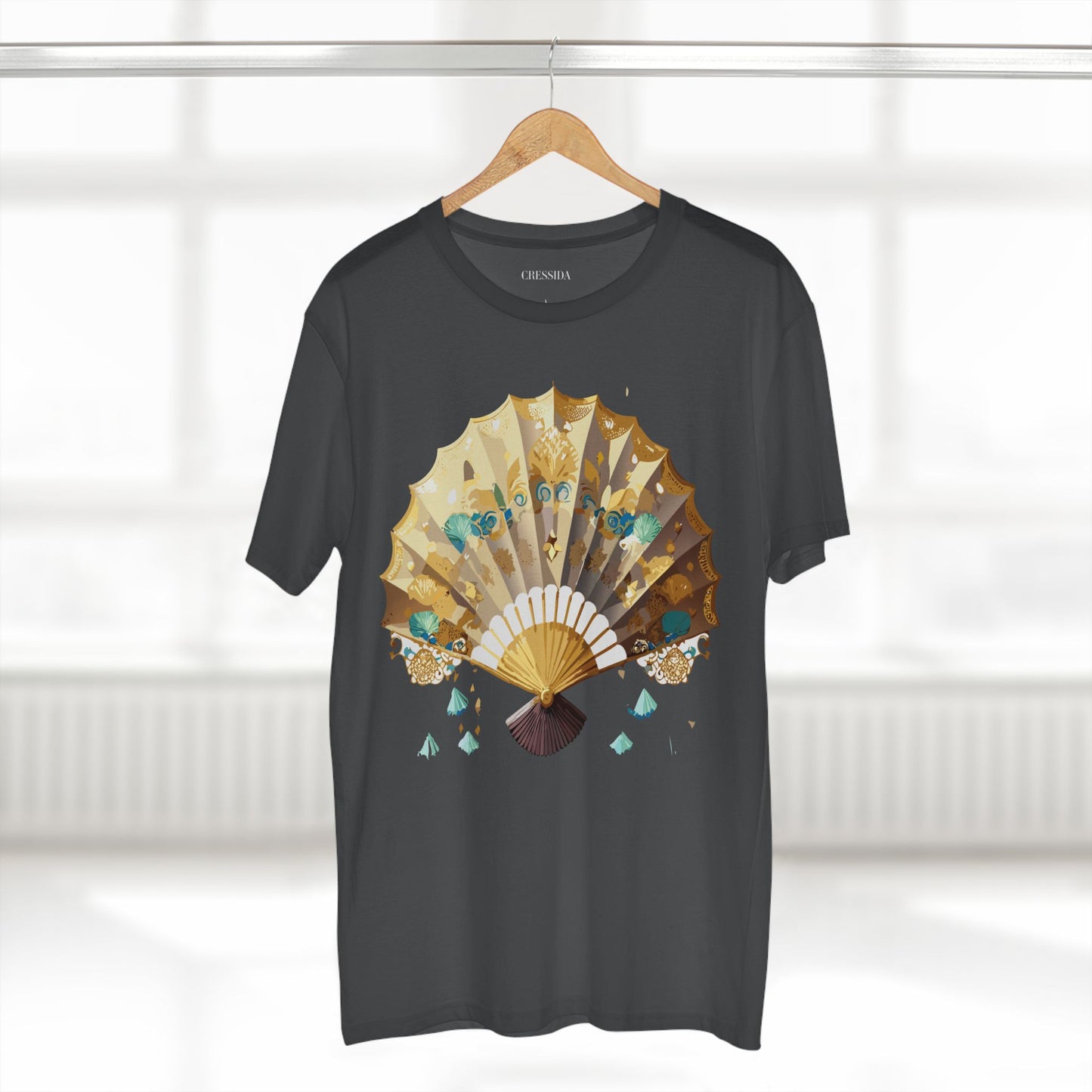 Fan shirt, Shirt with Fan, Tee Shirt with Antique Fan