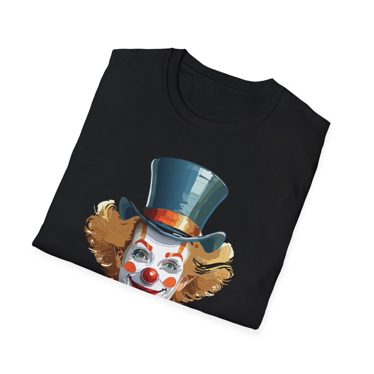 Clown Shirt, T Shirt with Clown, Funny Man Shirt, Tee Shirt with Funny Man, Circus Shirt, Shirt with Circus, Scary Man Shirt, Shirt with Scary Man