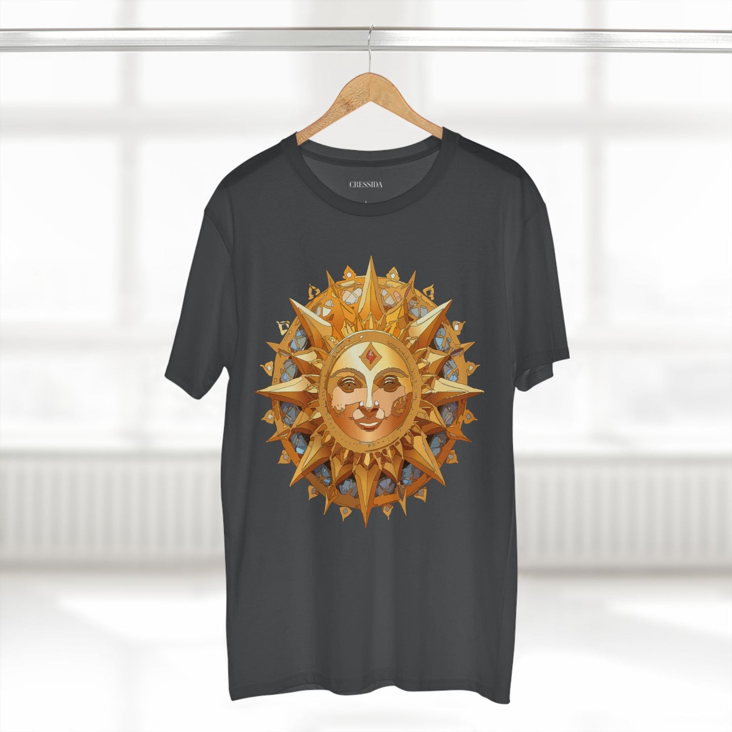 Sun Shirt, Shirt with Sun, Tee Shirt with Gold Sun