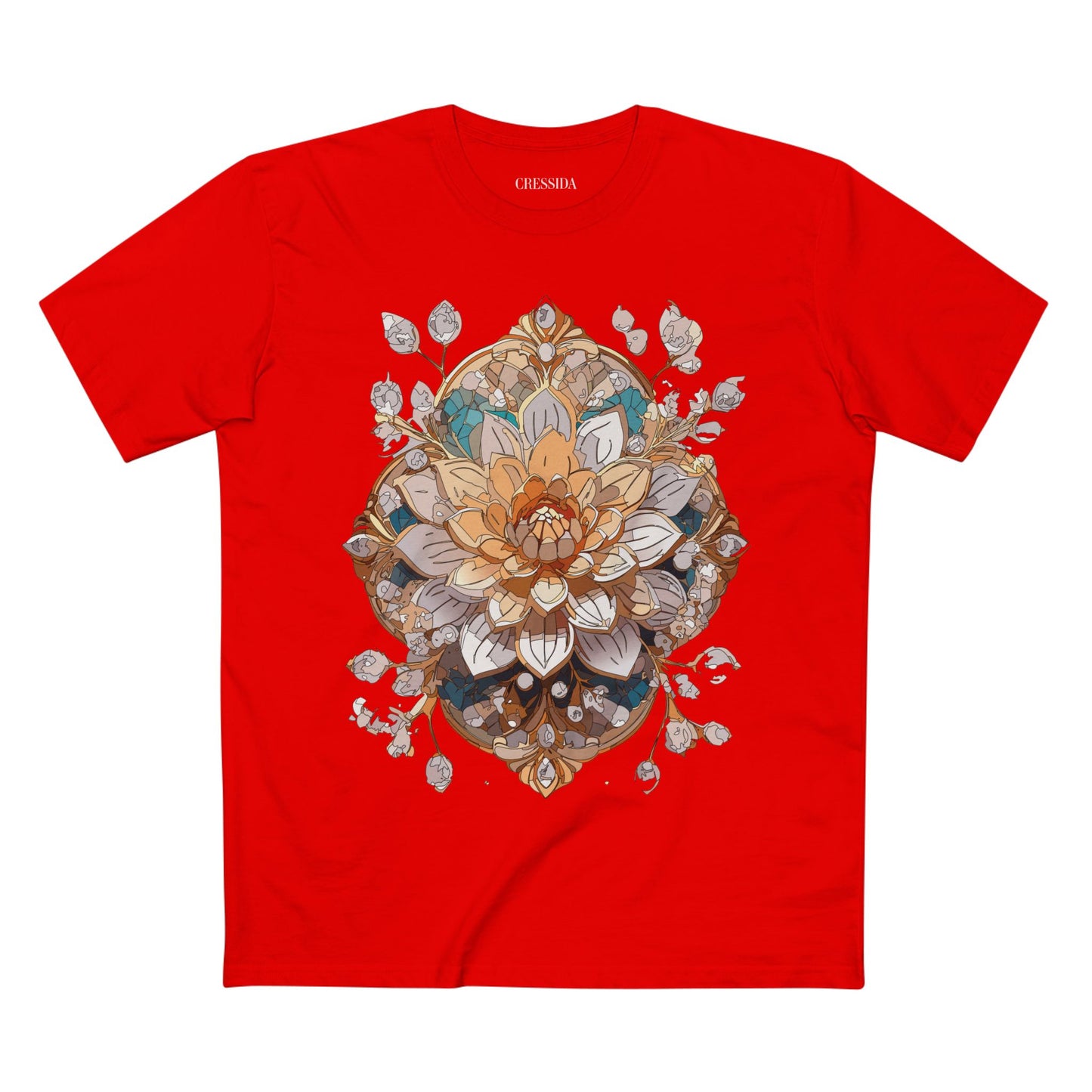 Floral Shirt, Shirt with Flower, Tee Shirt with Antique Flower