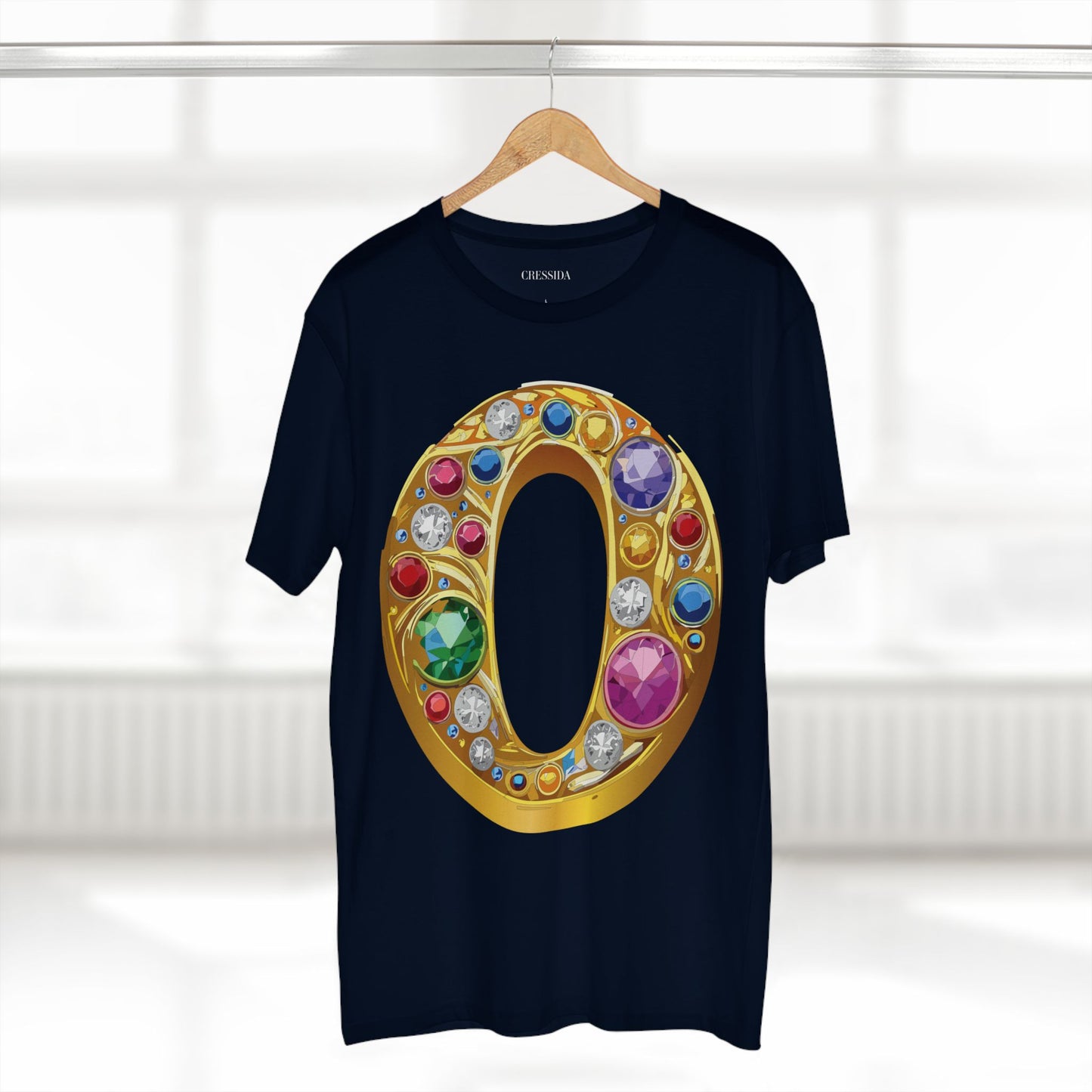 Letter Shirt, Shirt with Letters, Tee Shirt with Gold Letters