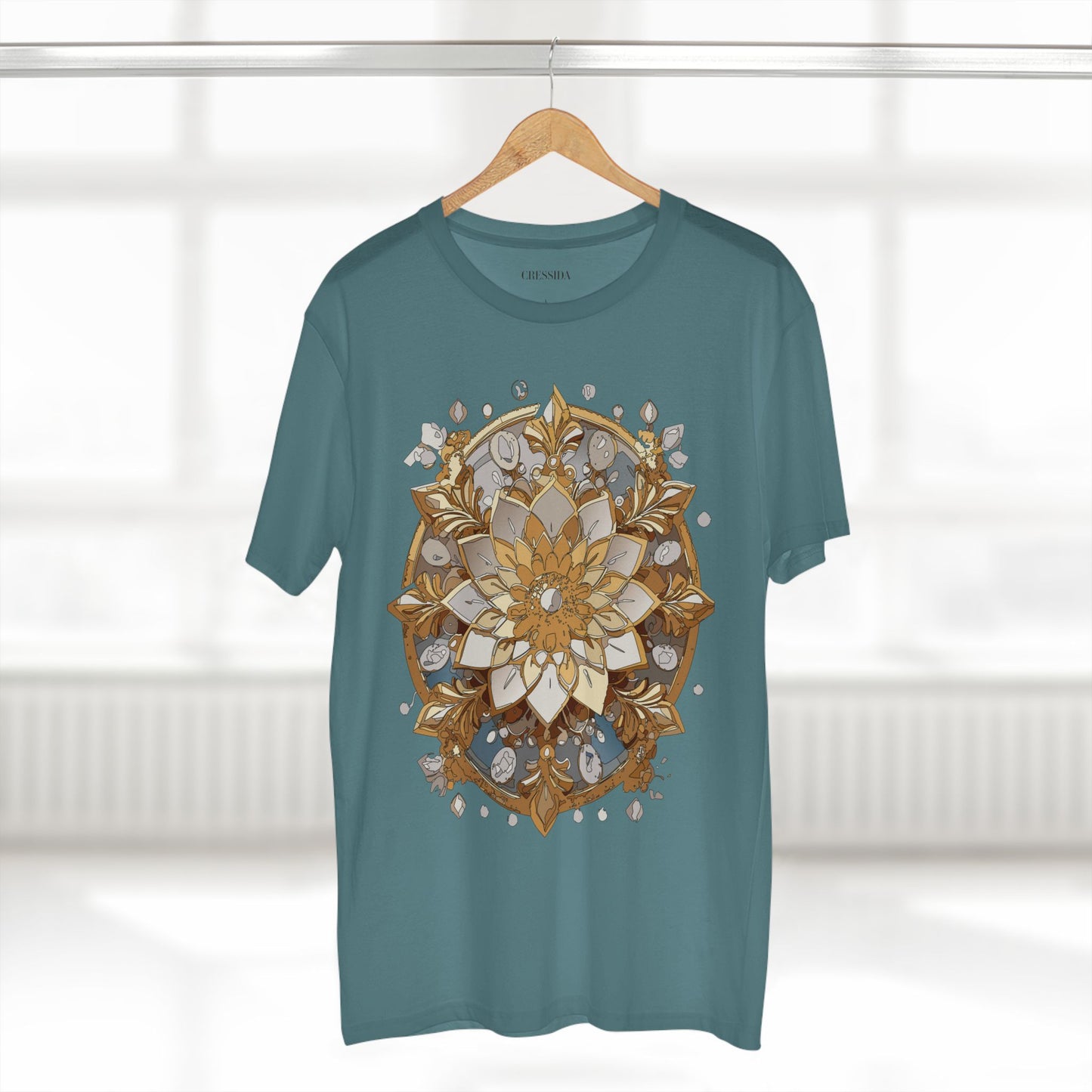 Floral Shirt, Shirt with Flower, Tee Shirt with Antique Flower
