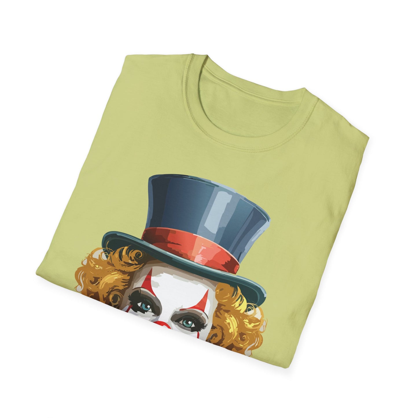 Clown Shirt, T Shirt with Clown, Funny Man Shirt, Tee Shirt with Funny Man, Circus Shirt, Shirt with Circus, Scary Man Shirt, Shirt with Scary Man