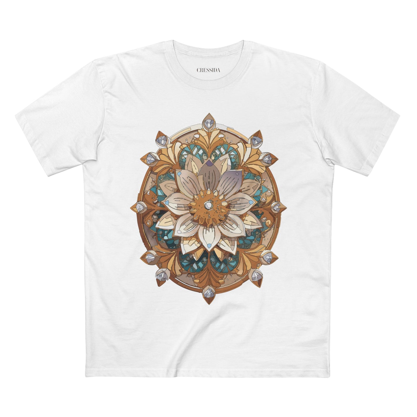 Floral Shirt, Shirt with Flower, Tee Shirt with Antique Flower