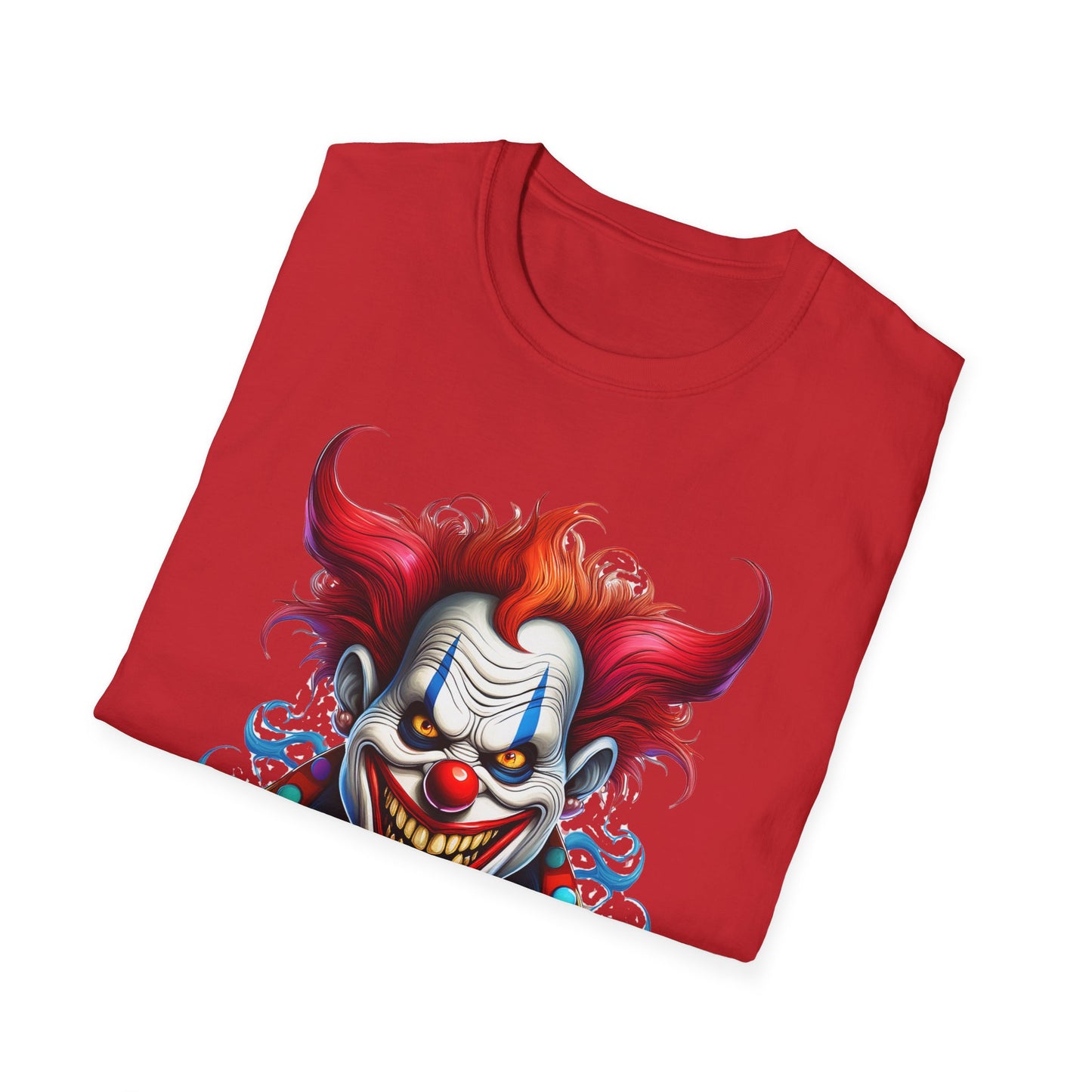 Clown Shirt, T Shirt with Clown, Funny Man Shirt, Tee Shirt with Funny Man, Circus Shirt, Shirt with Circus, Scary Man Shirt, Shirt with Scary Man