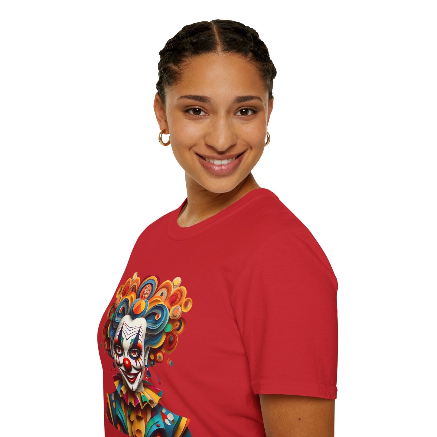 Clown Shirt, T Shirt with Clown, Funny Man Shirt, Tee Shirt with Funny Man, Circus Shirt, Shirt with Circus, Scary Man Shirt, Shirt with Scary Man