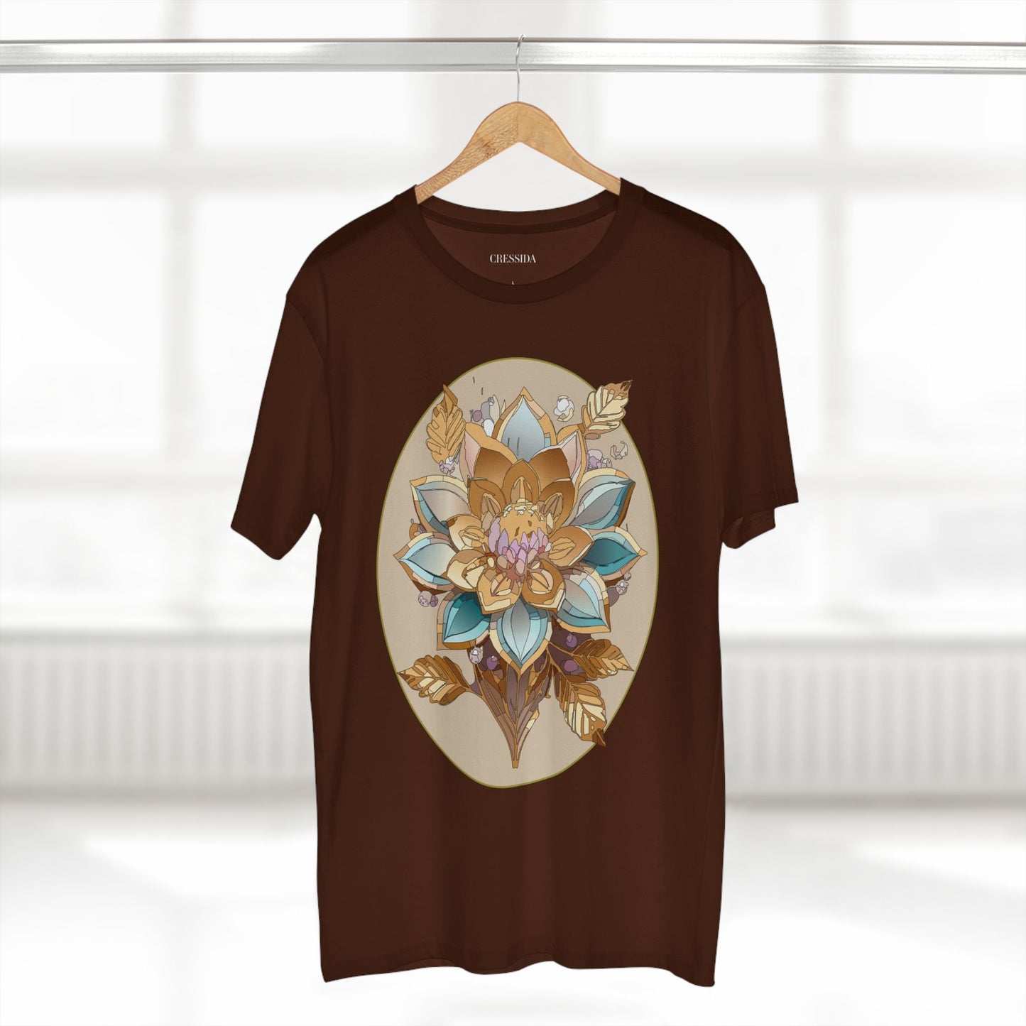 Floral Shirt, Shirt with Flower, Tee Shirt with Antique Flower