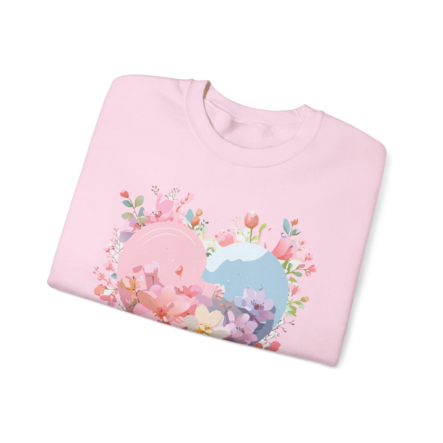 Floral Heart Sweatshirt, Floral Love Sweatshirt, Valentine's Day Sweatshirt, Heart Floral Sweatshirt