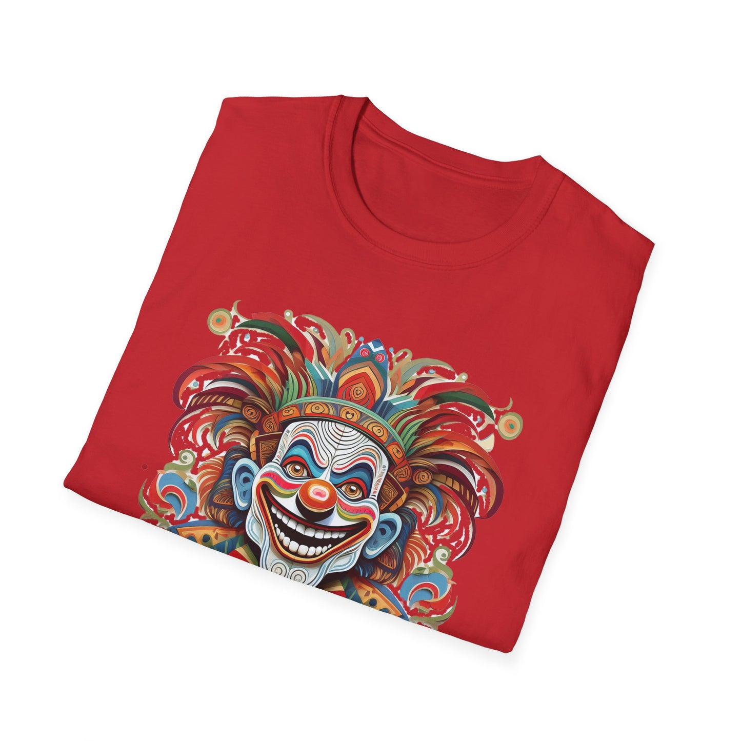 Clown Shirt, T Shirt with Clown, Funny Man Shirt, Tee Shirt with Funny Man, Circus Shirt, Shirt with Circus, Scary Man Shirt, Shirt with Scary Man