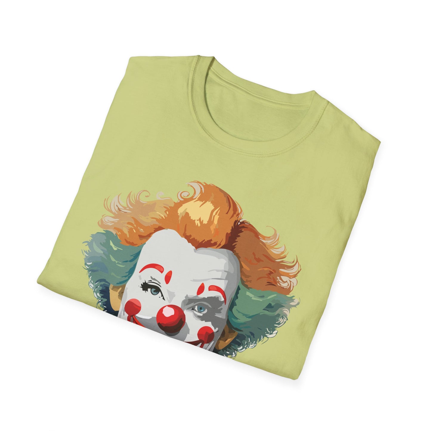 Clown Shirt, T Shirt with Clown, Funny Man Shirt, Tee Shirt with Funny Man, Circus Shirt, Shirt with Circus, Scary Man Shirt, Shirt with Scary Man