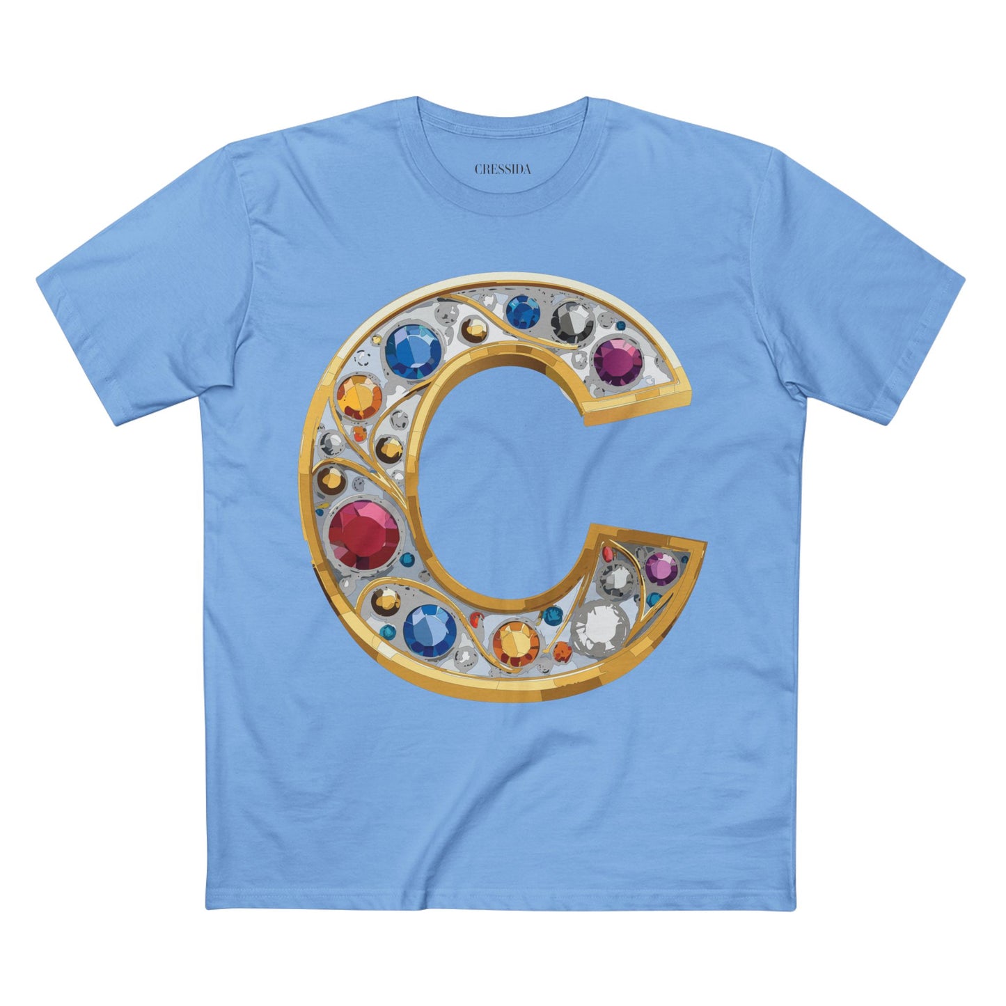 Letter Shirt, Shirt with Letters, Tee Shirt with Gold Letters