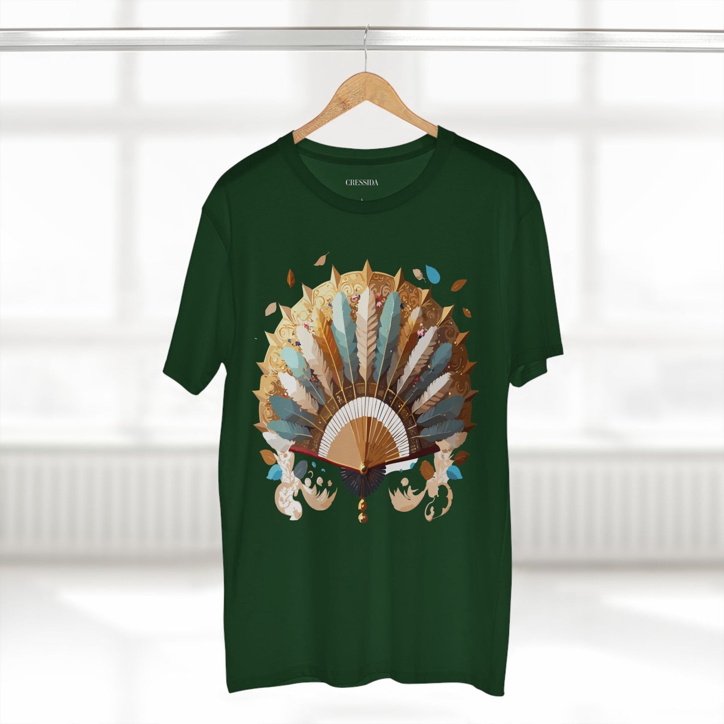 Fan shirt, Shirt with Fan, Tee Shirt with Antique Fan