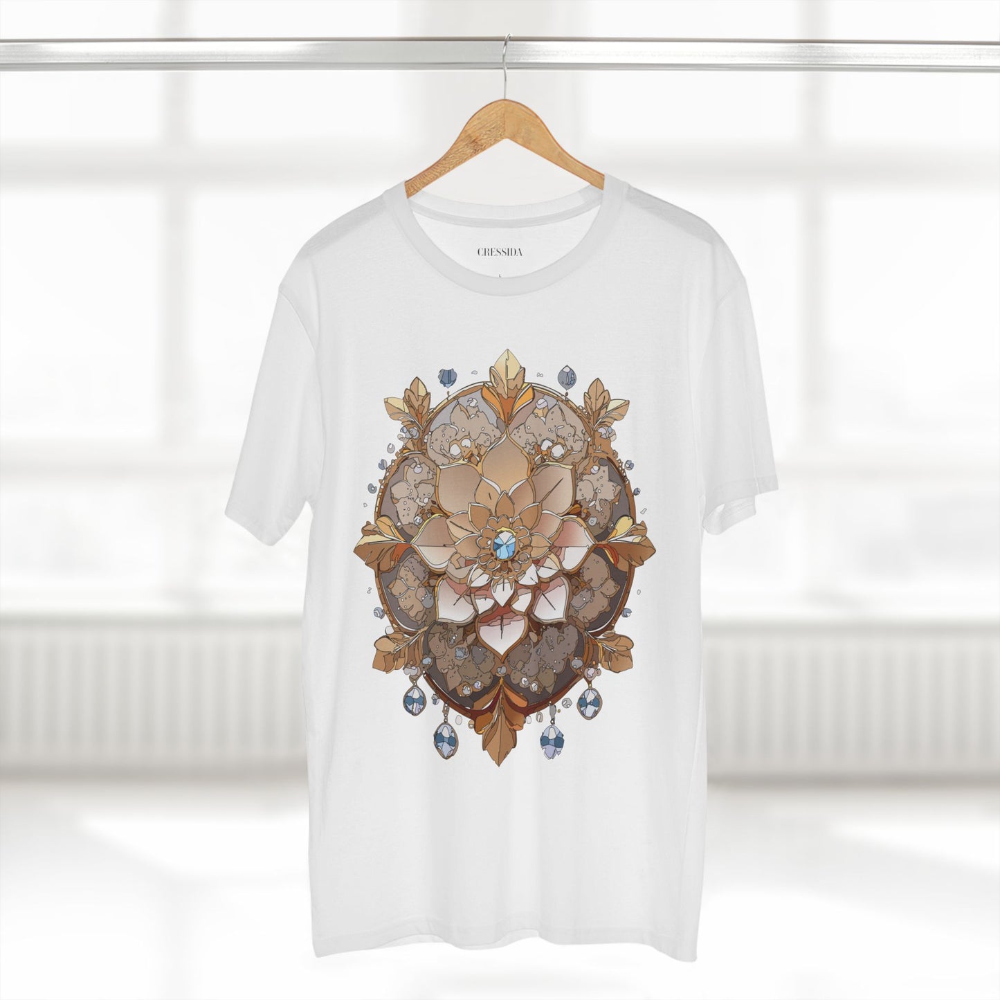 Floral Shirt, Shirt with Flower, Tee Shirt with Antique Flower