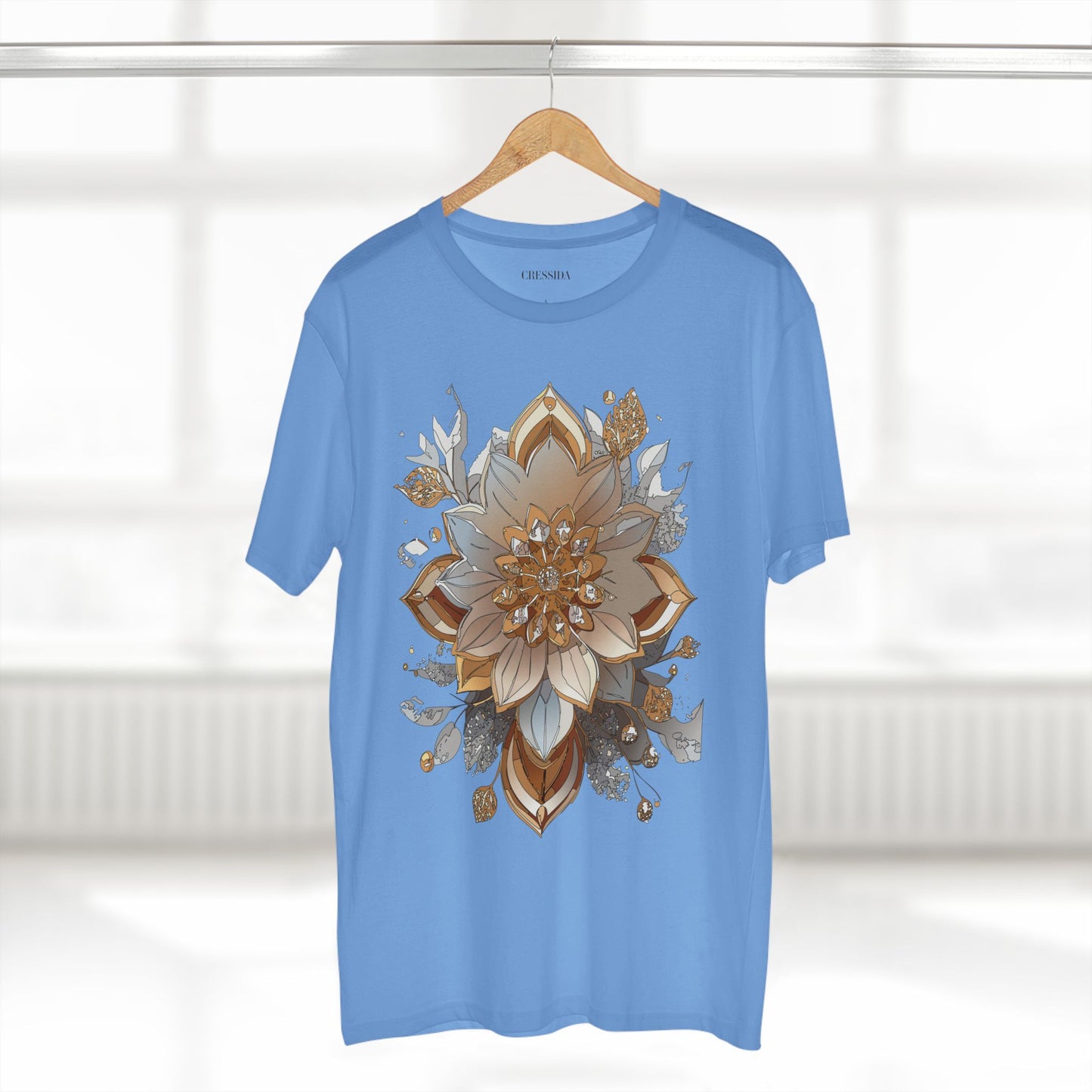 Floral Shirt, Shirt with Flower, Tee Shirt with Antique Flower