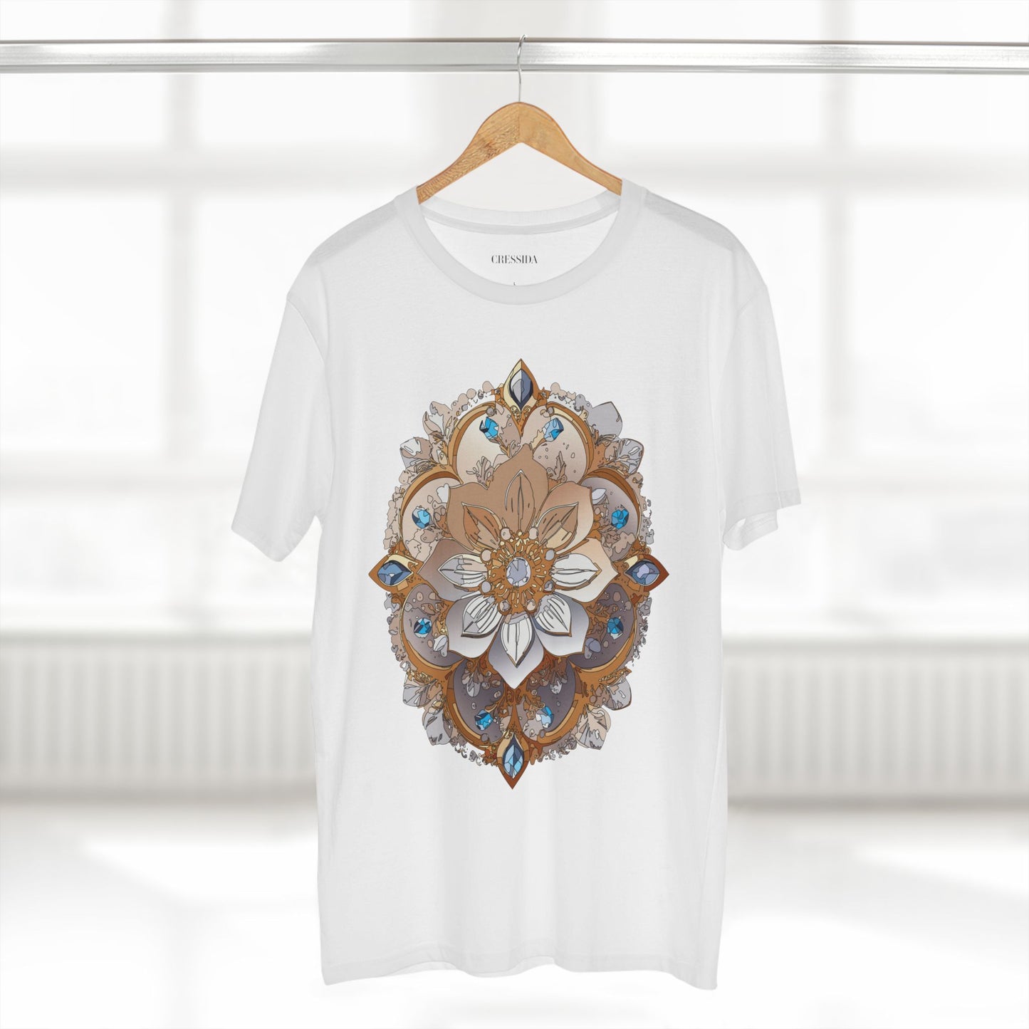 Floral Shirt, Shirt with Flower, Tee Shirt with Antique Flower