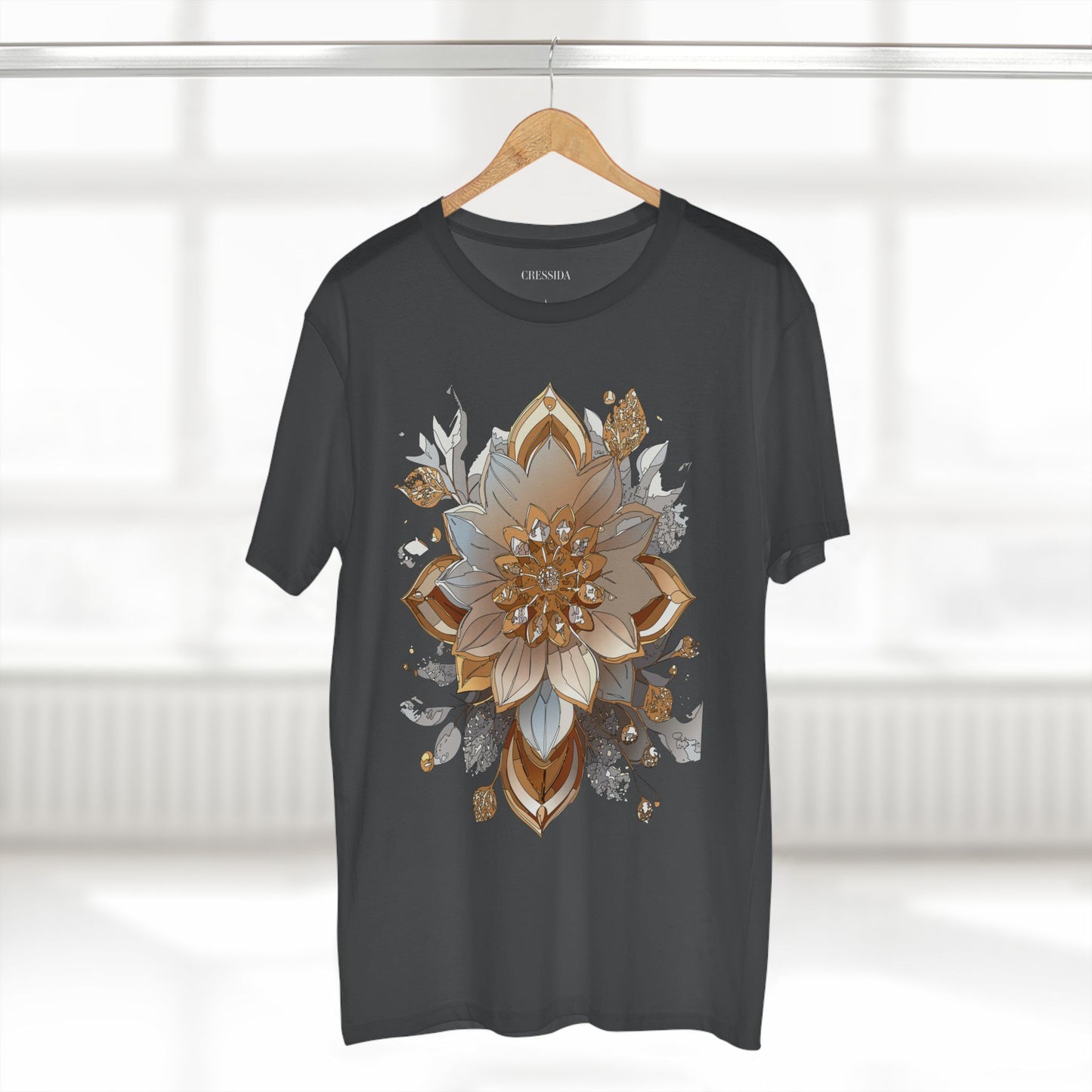 Floral Shirt, Shirt with Flower, Tee Shirt with Antique Flower