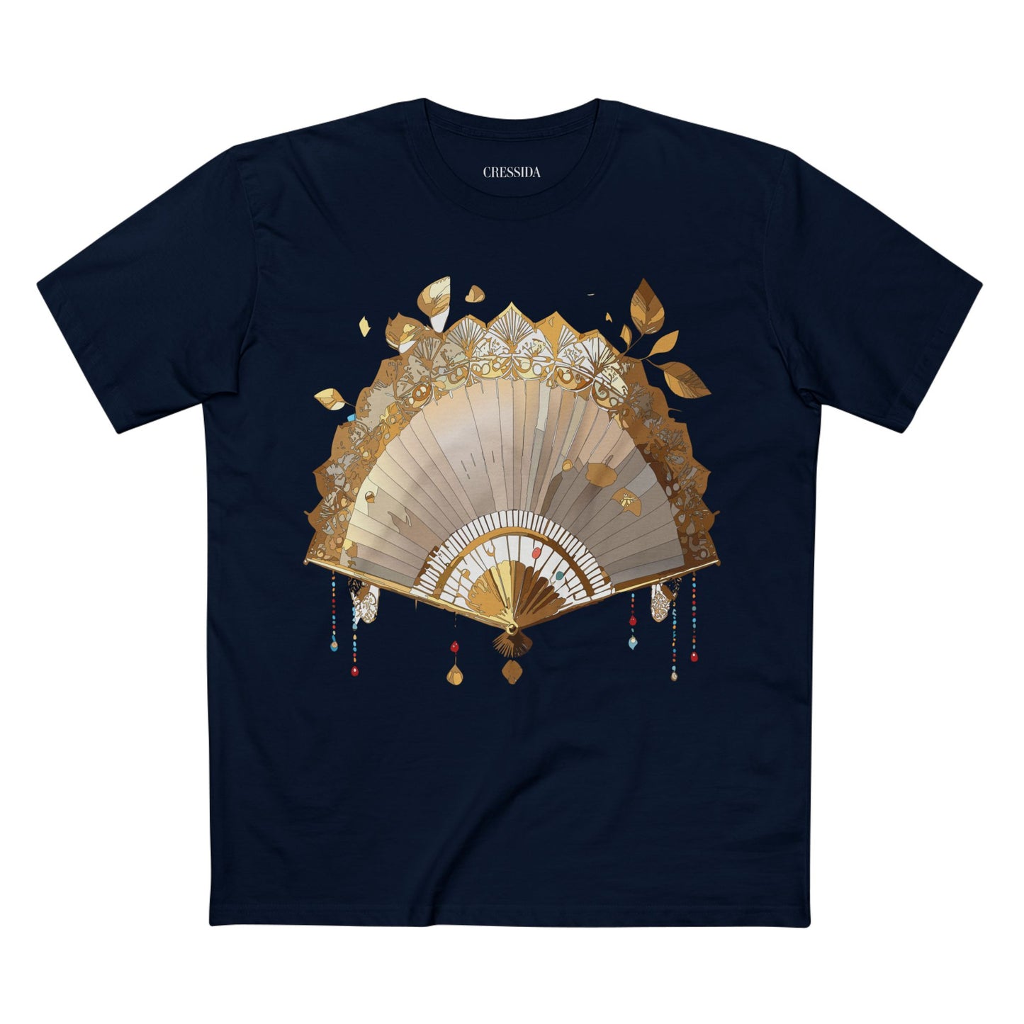 Fan shirt, Shirt with Fan, Tee Shirt with Antique Fan