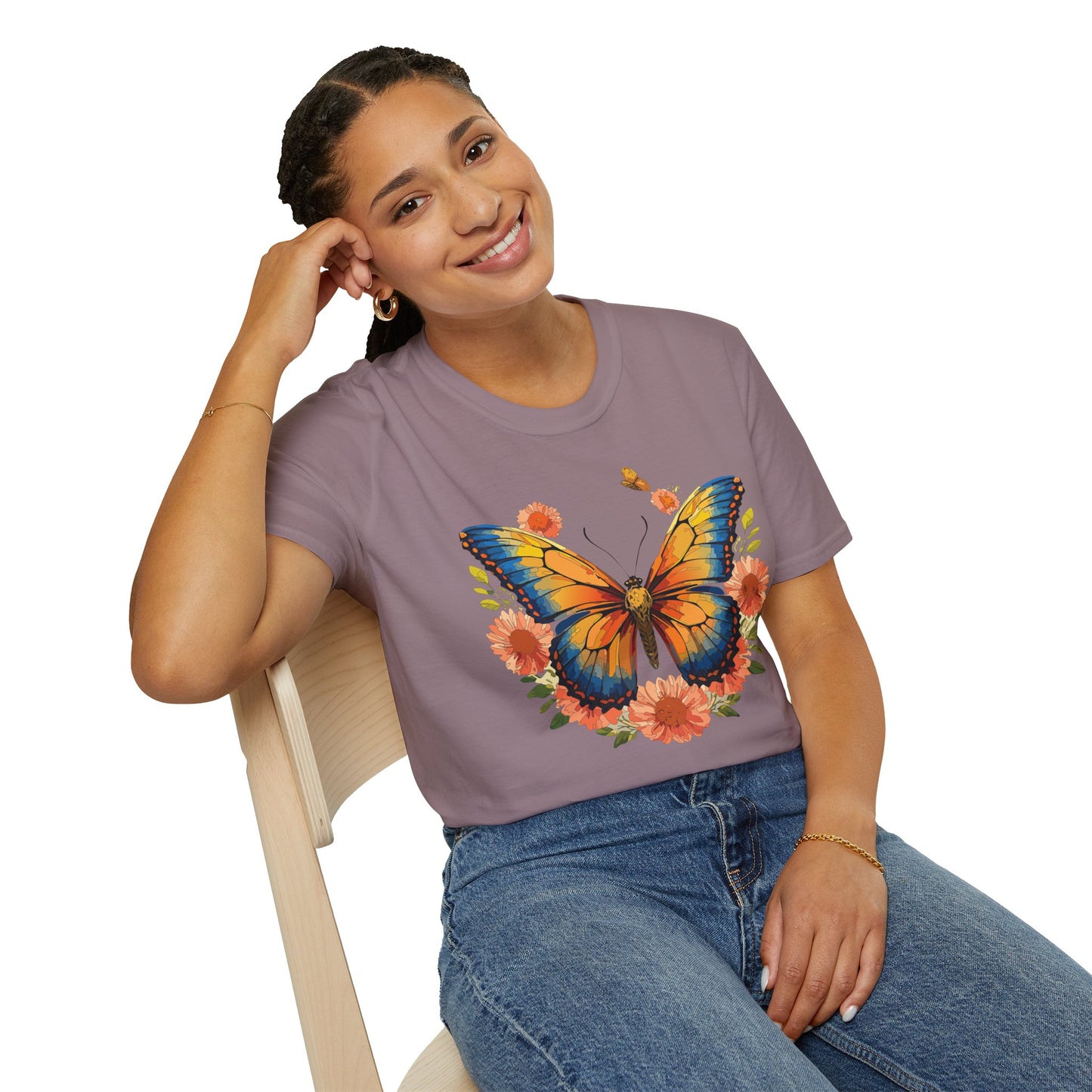 Butterfly Shirt, T Shirt with Butterfly, Monarch Shirt
