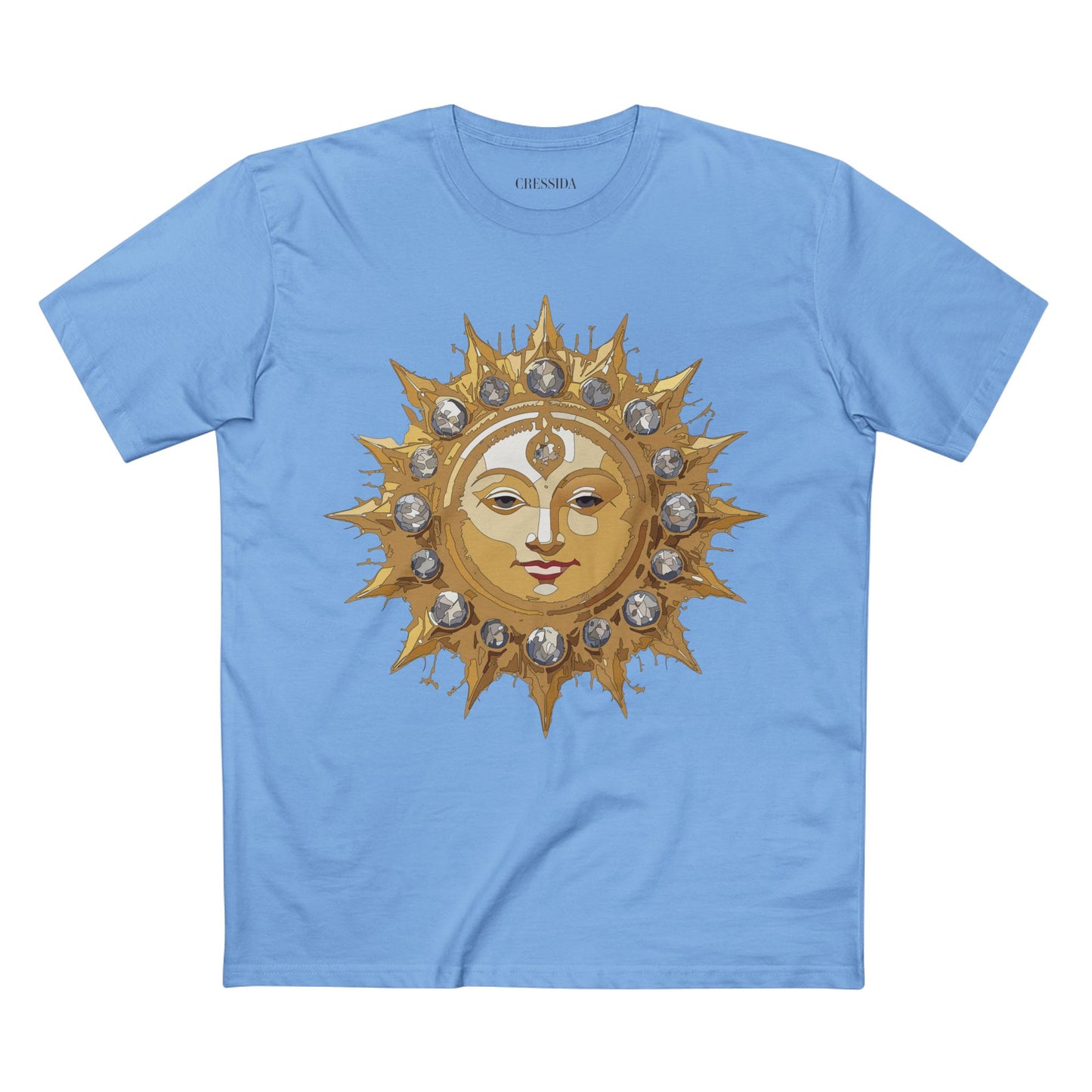 Sun Shirt, Shirt with Sun, Tee Shirt with Gold Sun