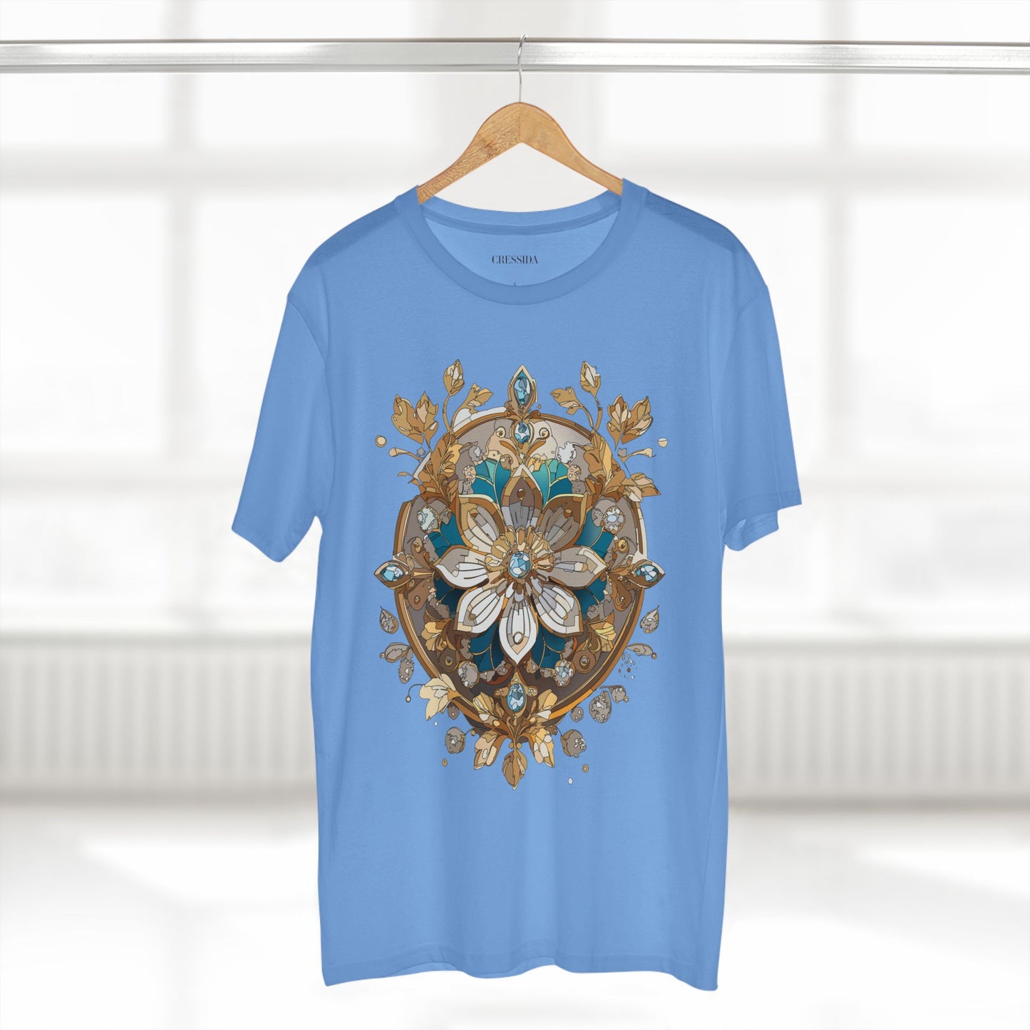 Floral Shirt, Shirt with Flower, Tee Shirt with Antique Flower