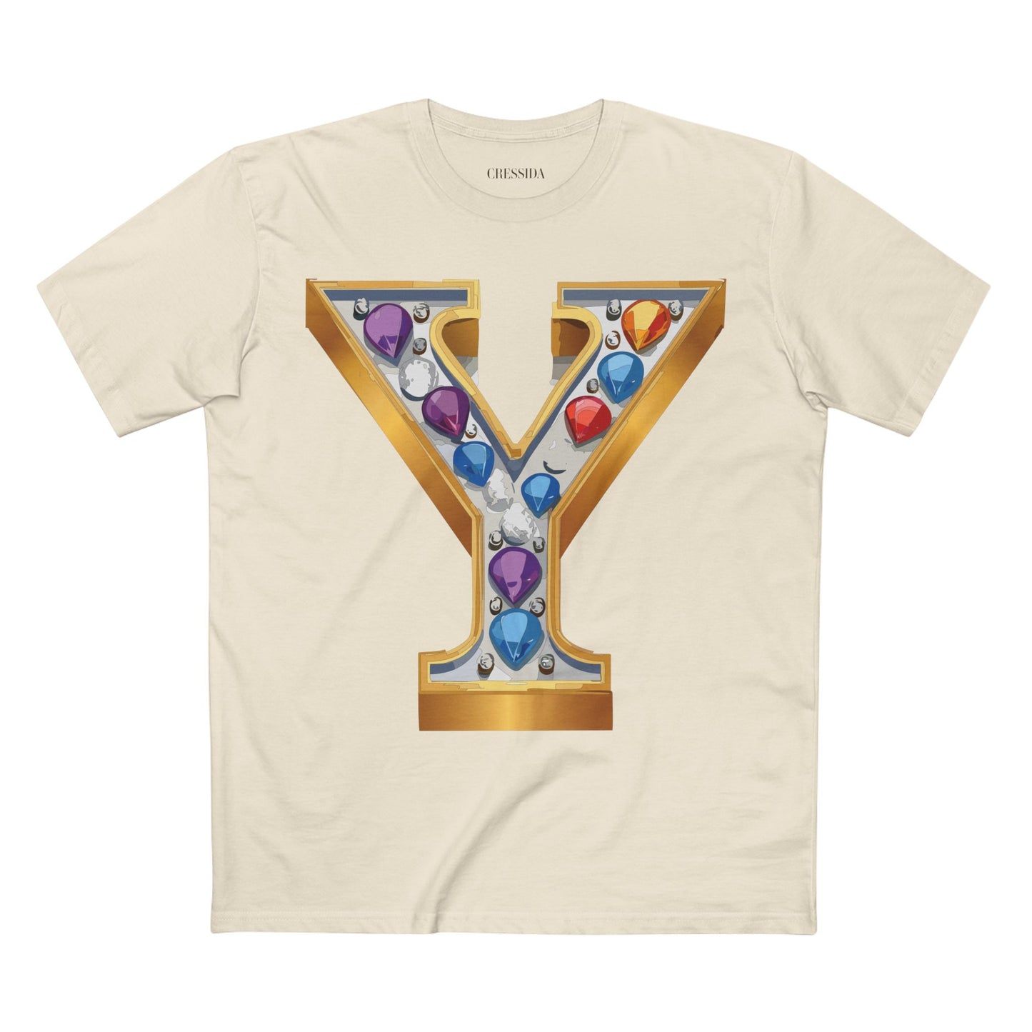 Letter Shirt, Shirt with Letters, Tee Shirt with Gold Letters