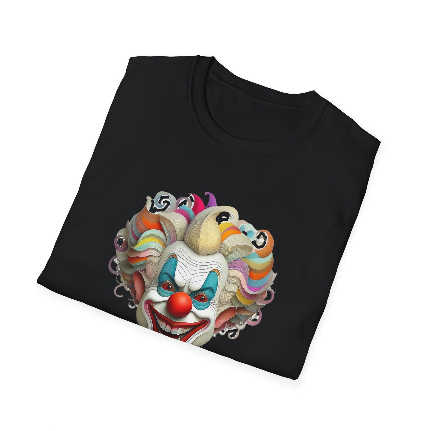 Clown Shirt, T Shirt with Clown, Funny Man Shirt, Tee Shirt with Funny Man, Circus Shirt, Shirt with Circus, Scary Man Shirt, Shirt with Scary Man